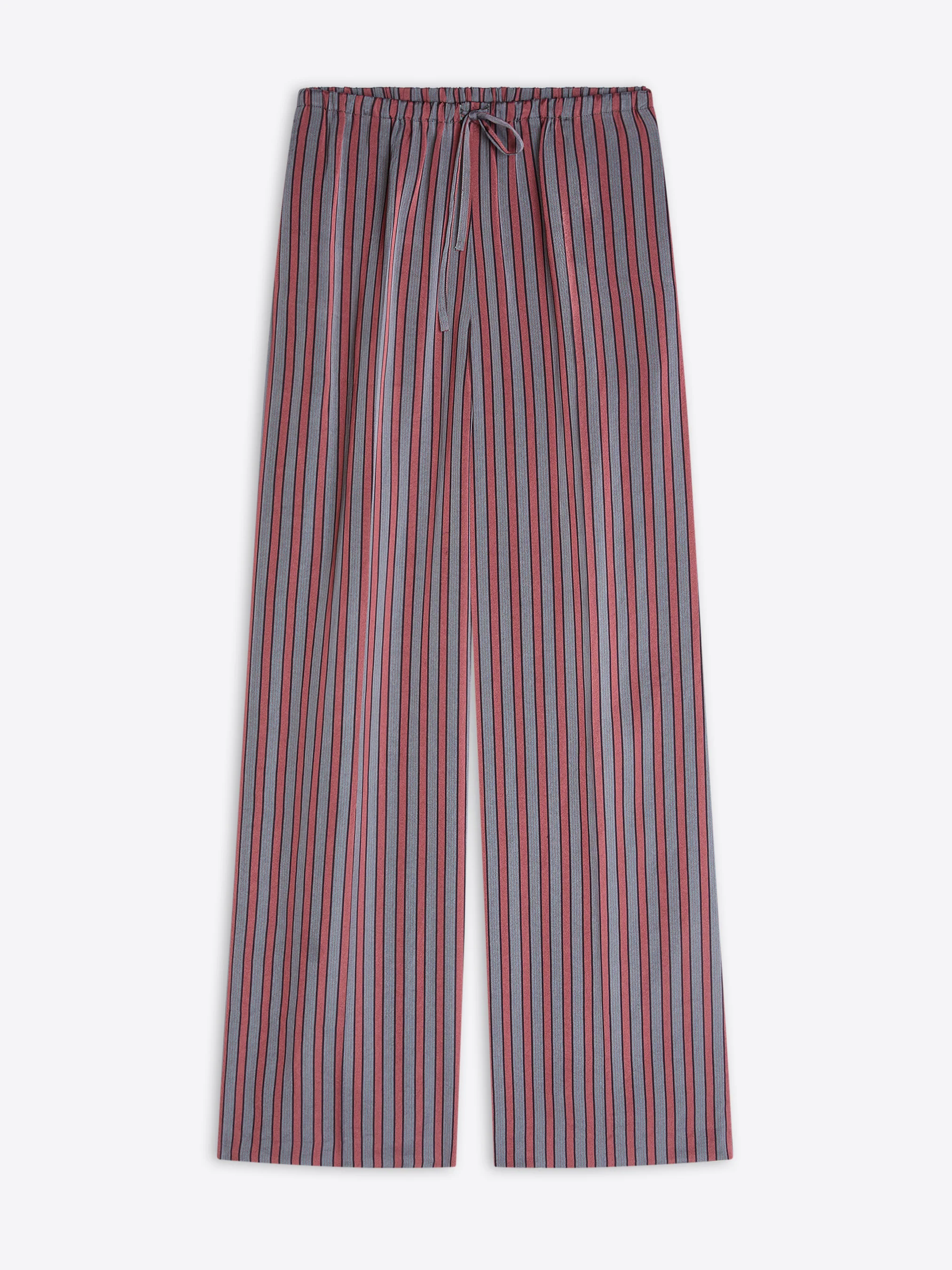 Elasticated viscose silk pants