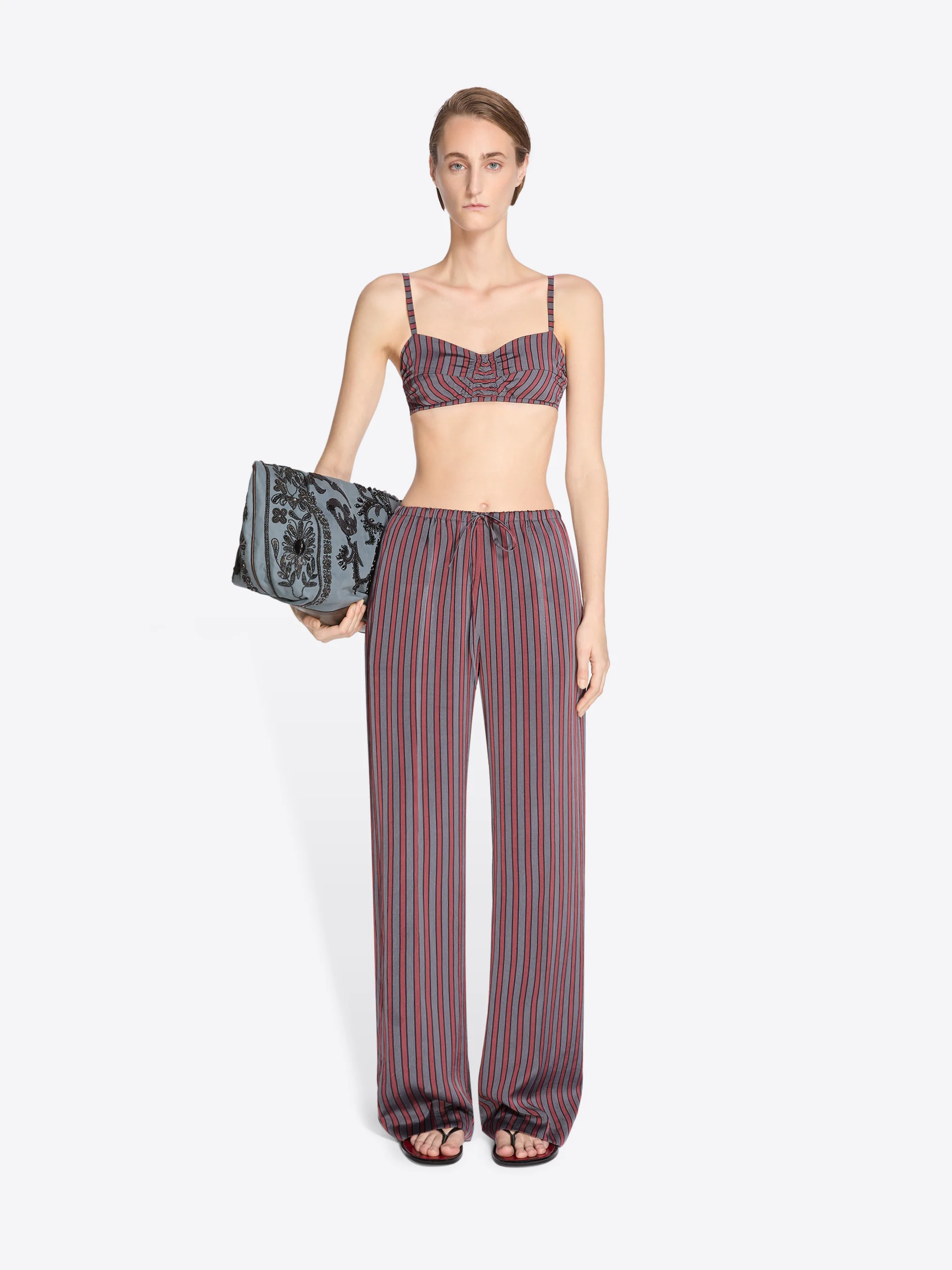 Elasticated viscose silk pants - Image 2