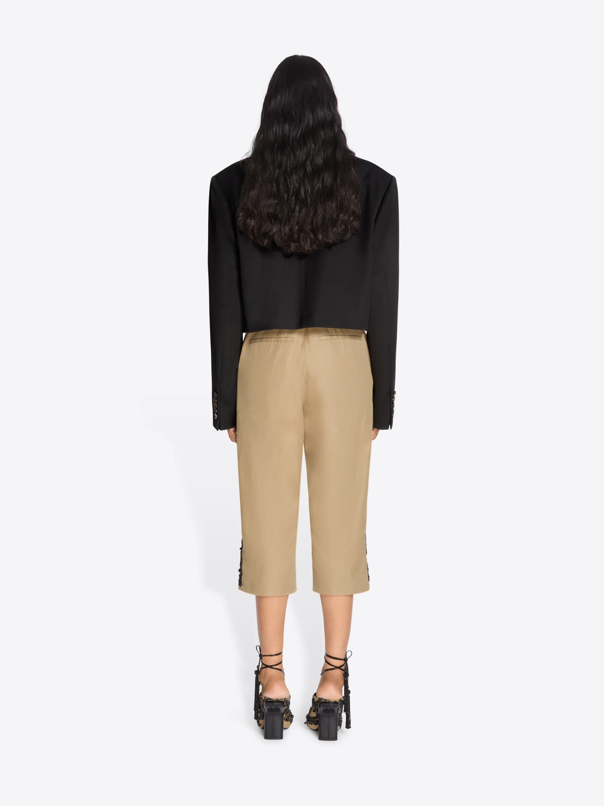 Embroidered capri pants - Image 4