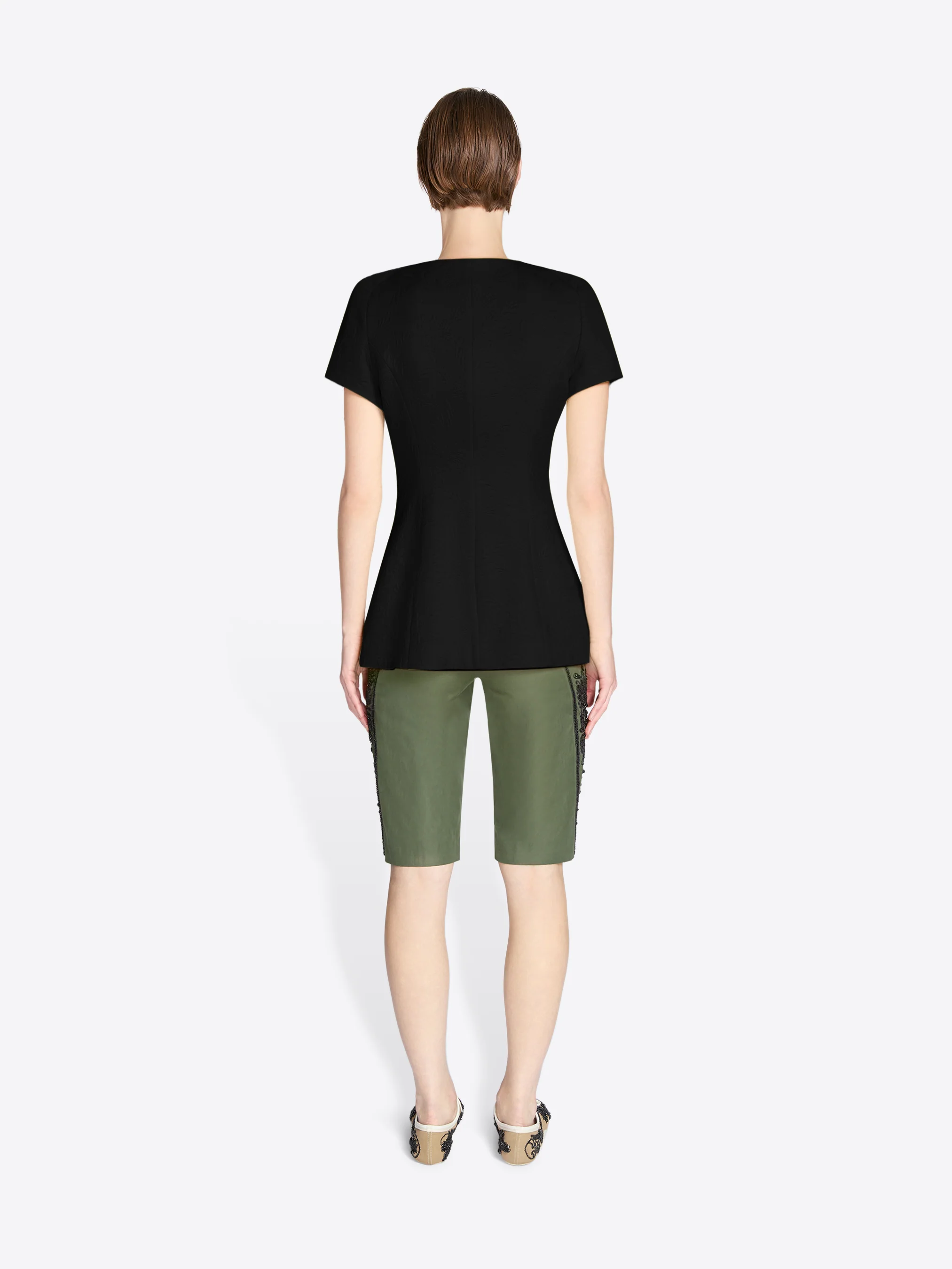 Embroidered capri pants - Image 8