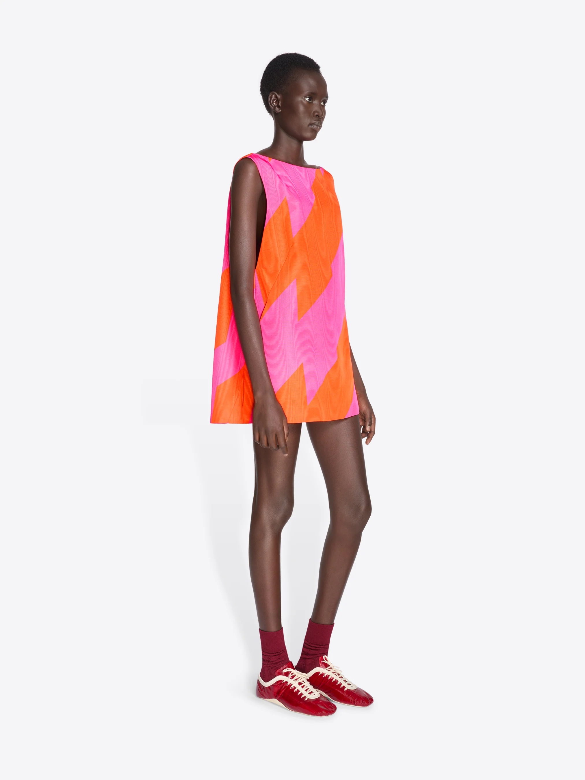 Mini moiré dress - Image 3