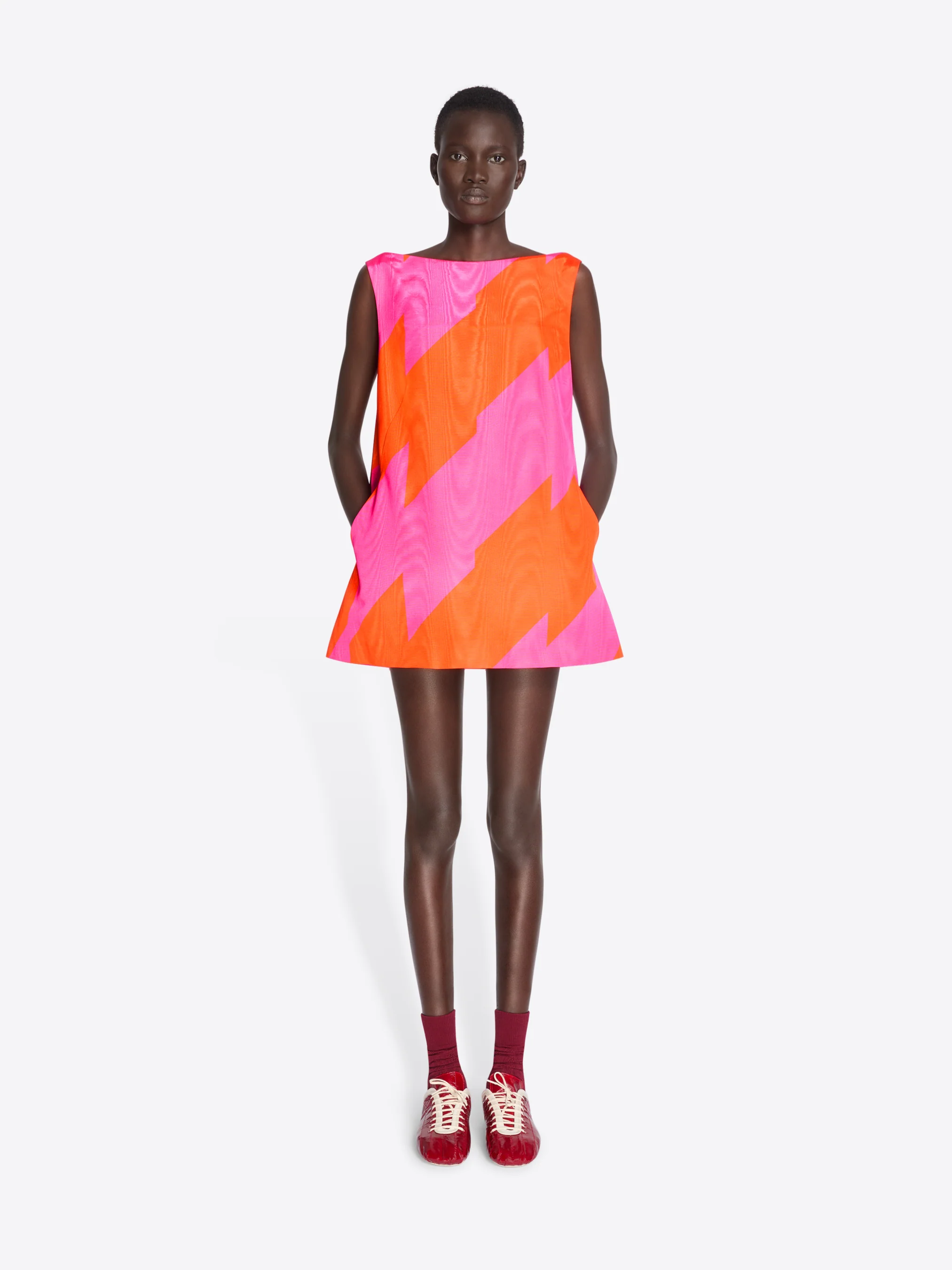 Mini moiré dress - Image 4