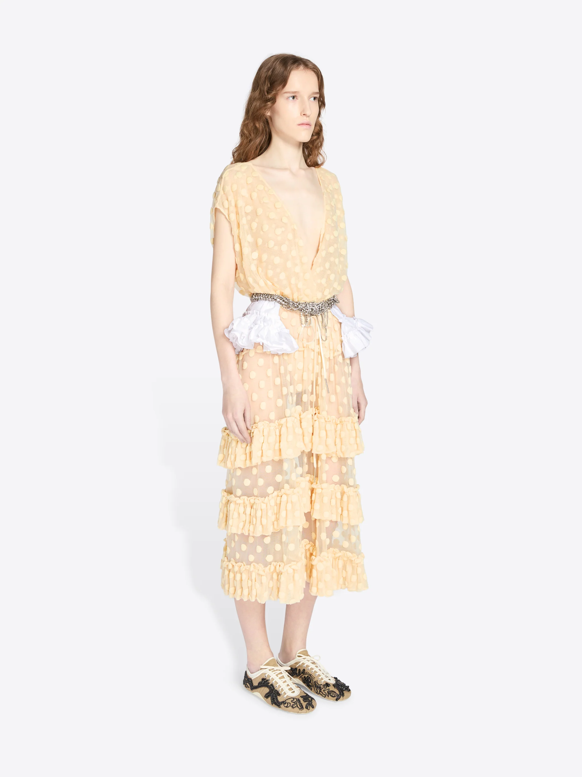 Ruffled mesh dress - Image 3