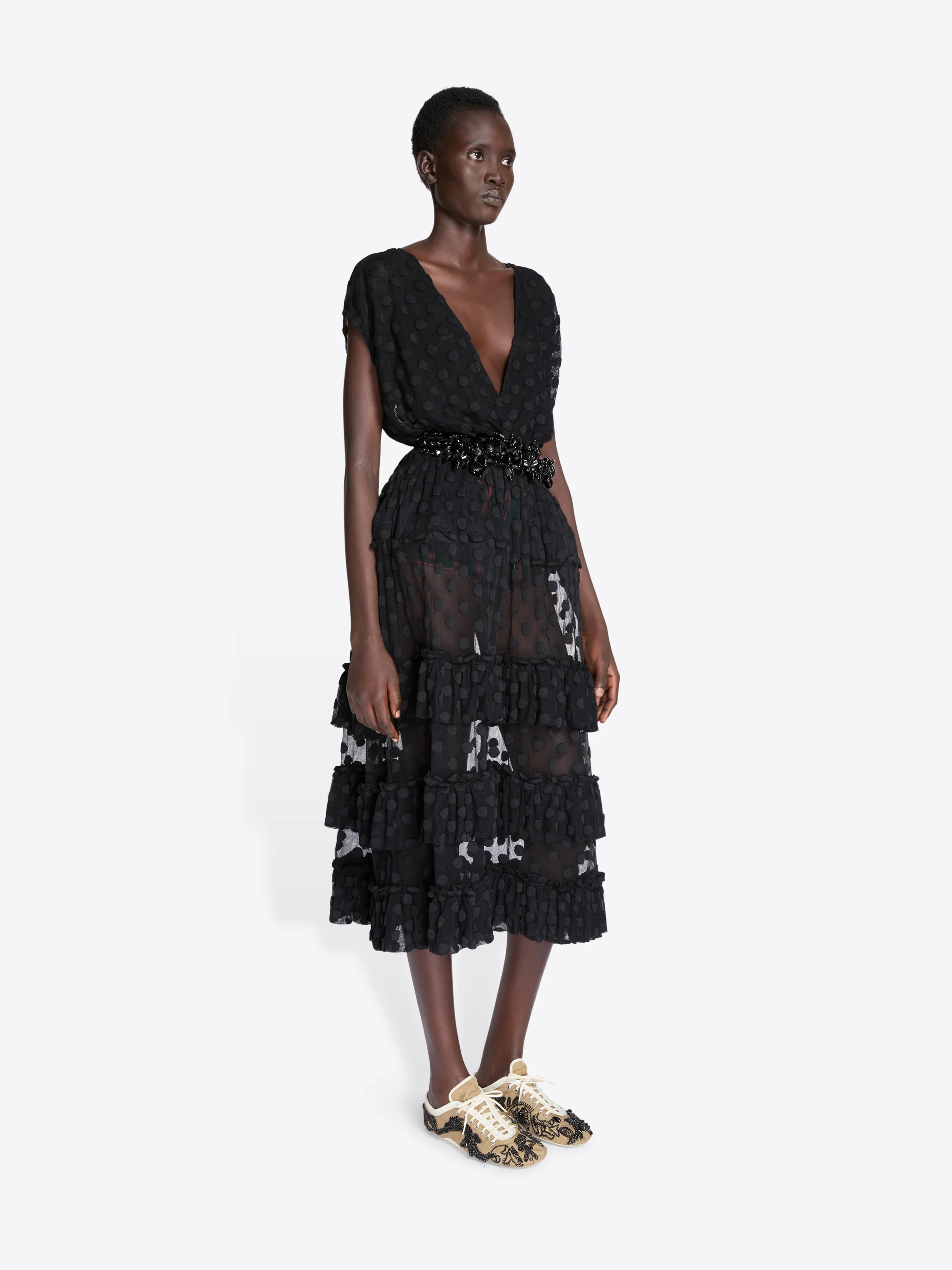 Ruffled mesh dress - Image 7