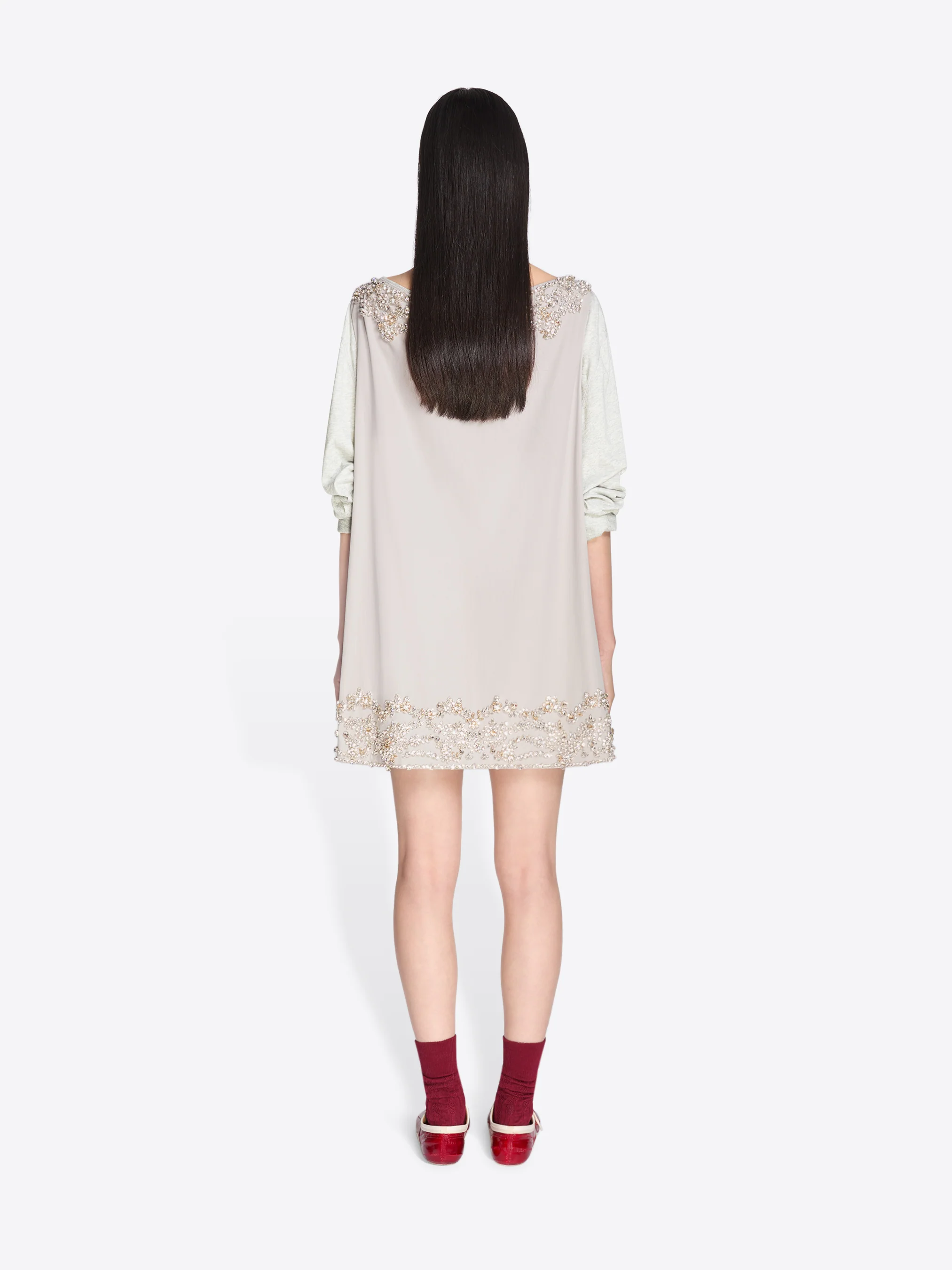 Embroidered mini dress - Image 4