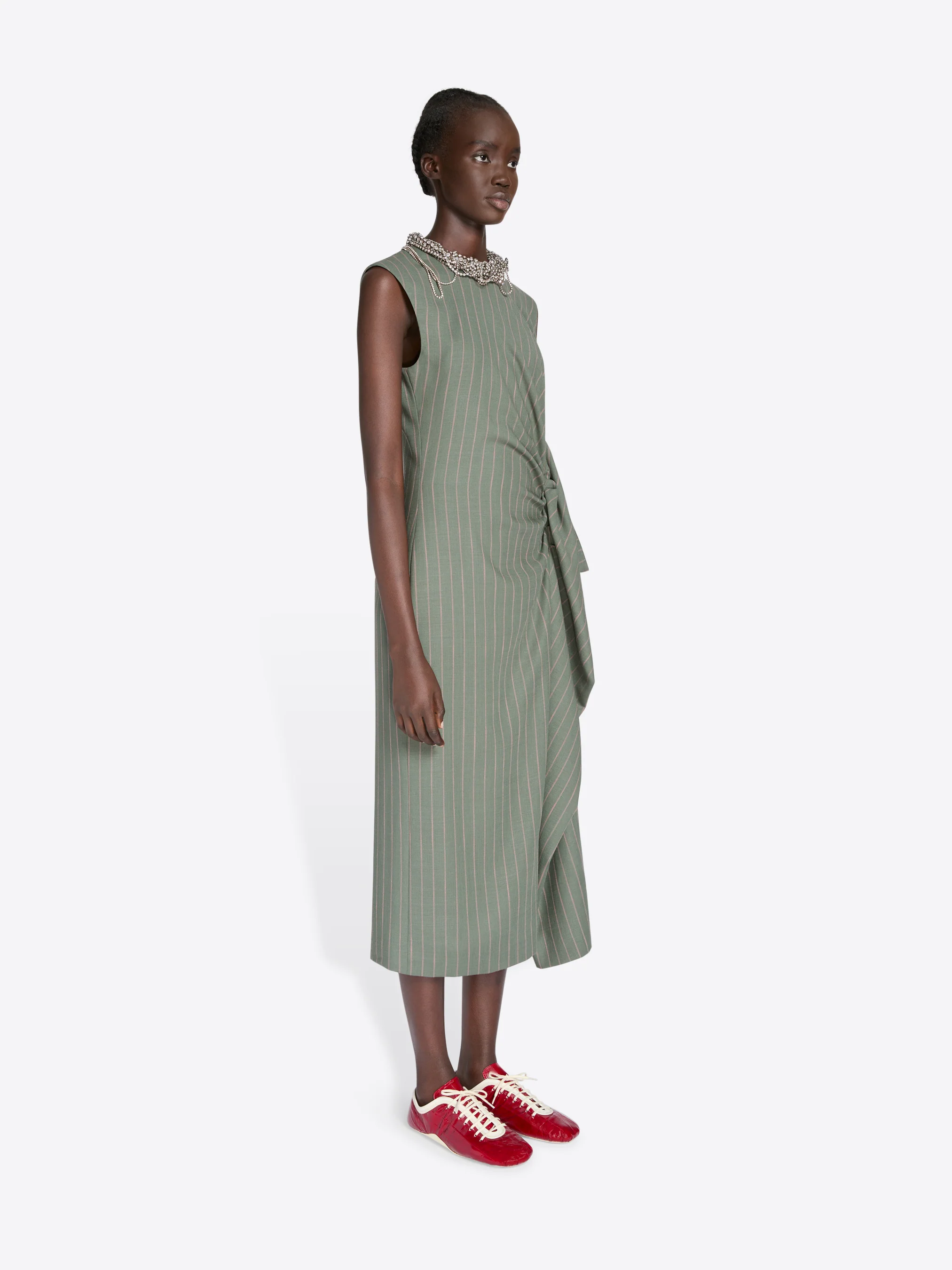 Fitted draped dress - Image 3
