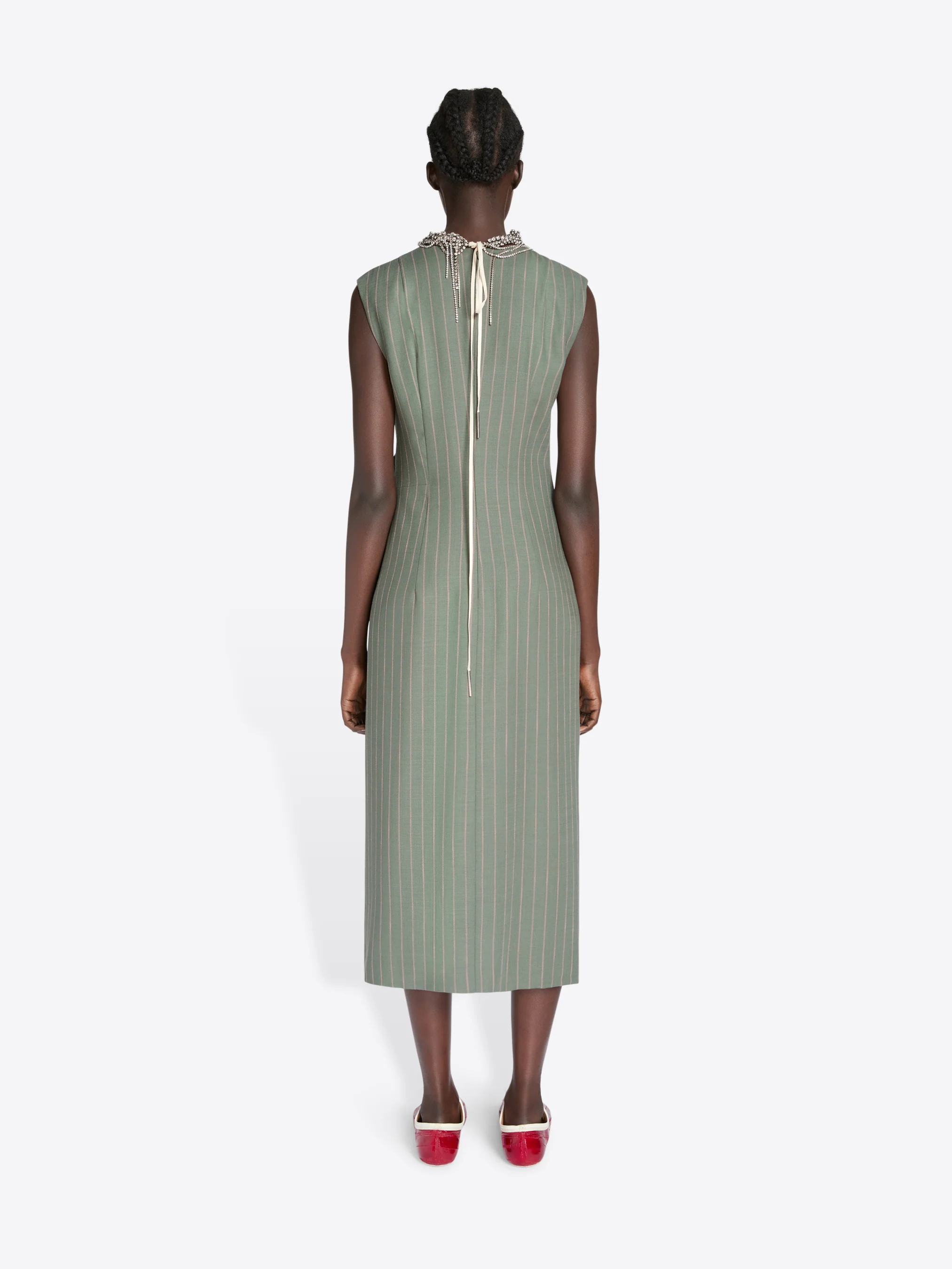Fitted draped dress - Image 4