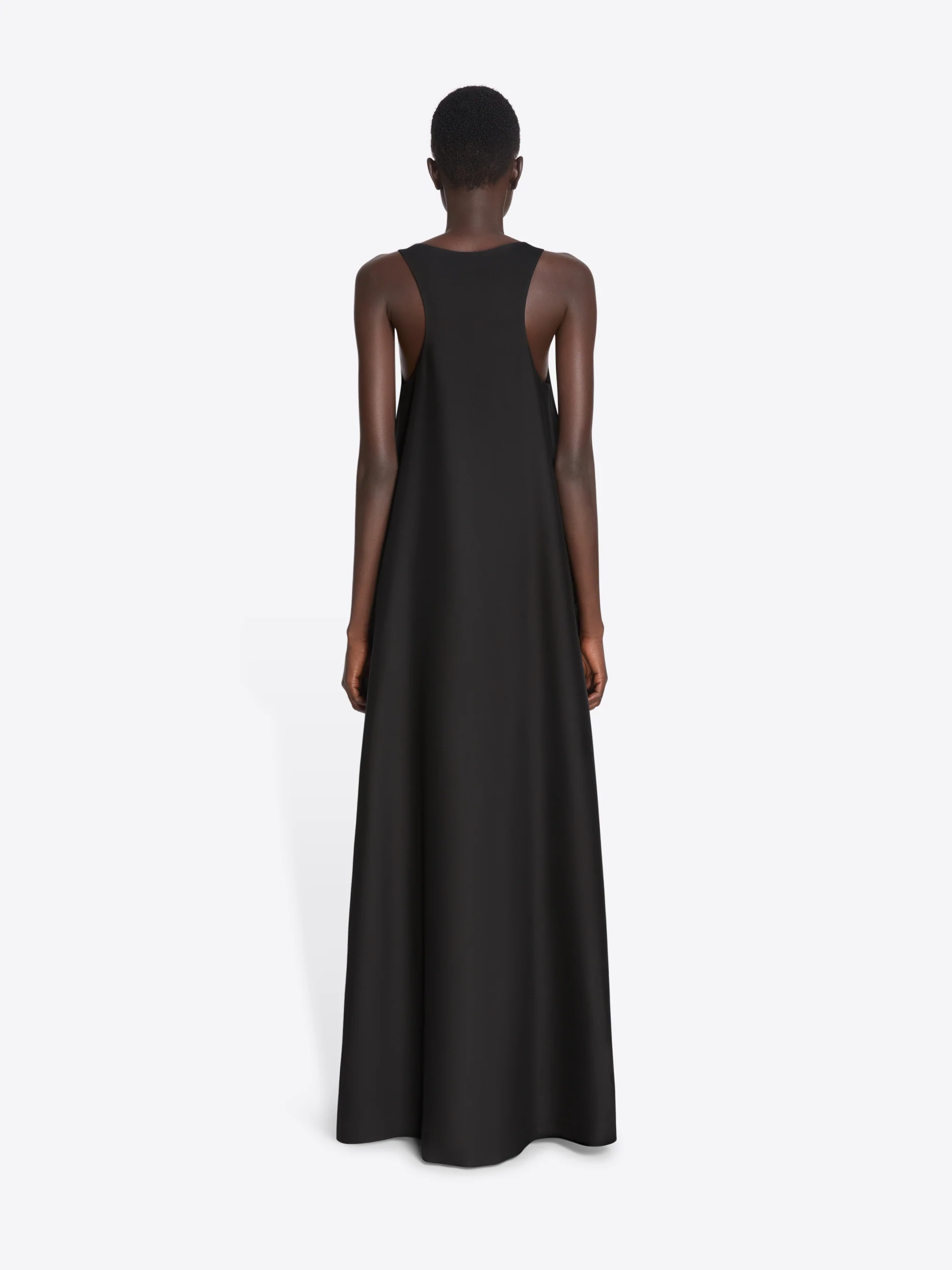 Wool silk evening dress - Image 4
