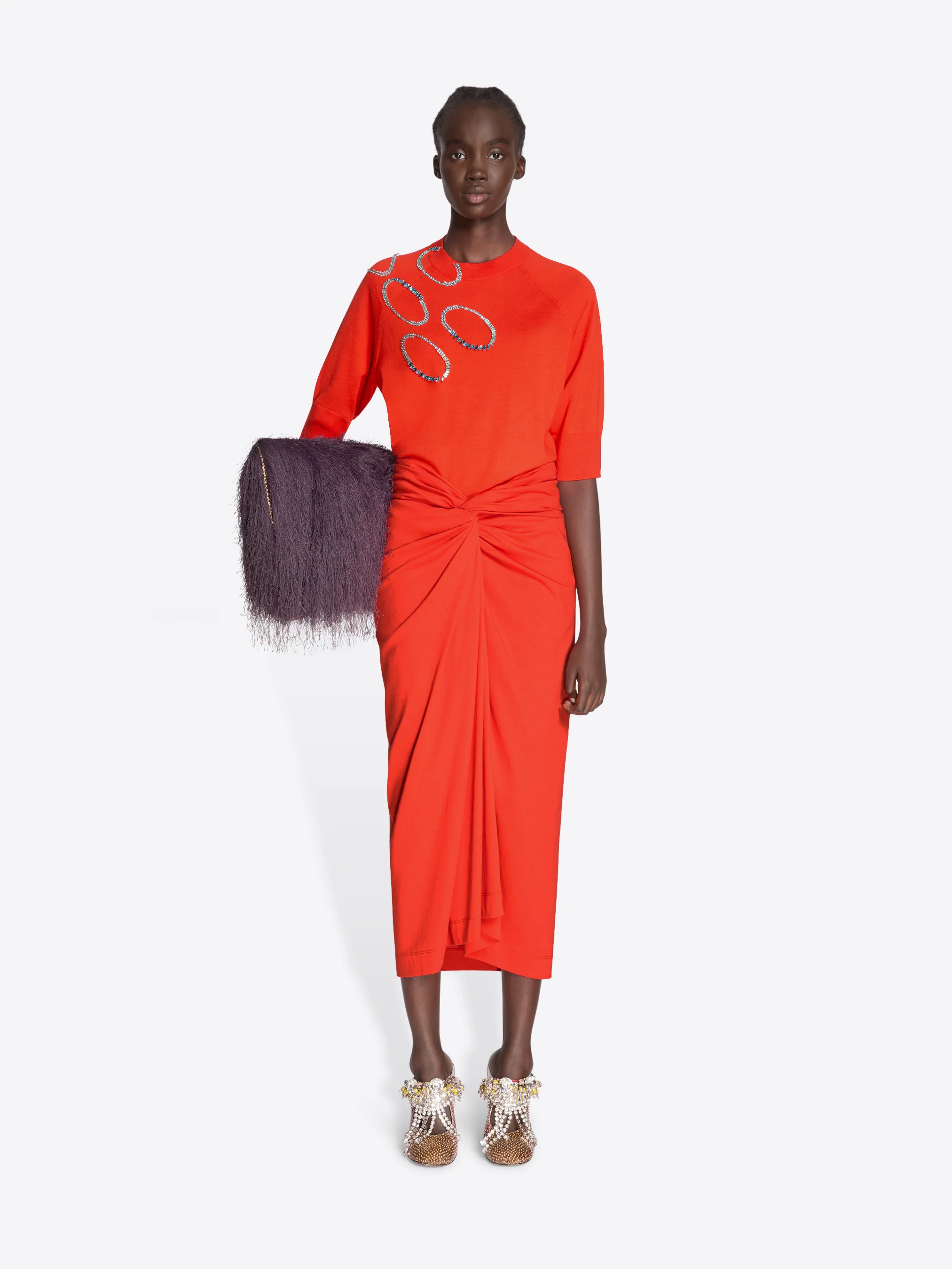 Knotted jersey skirt - Image 2
