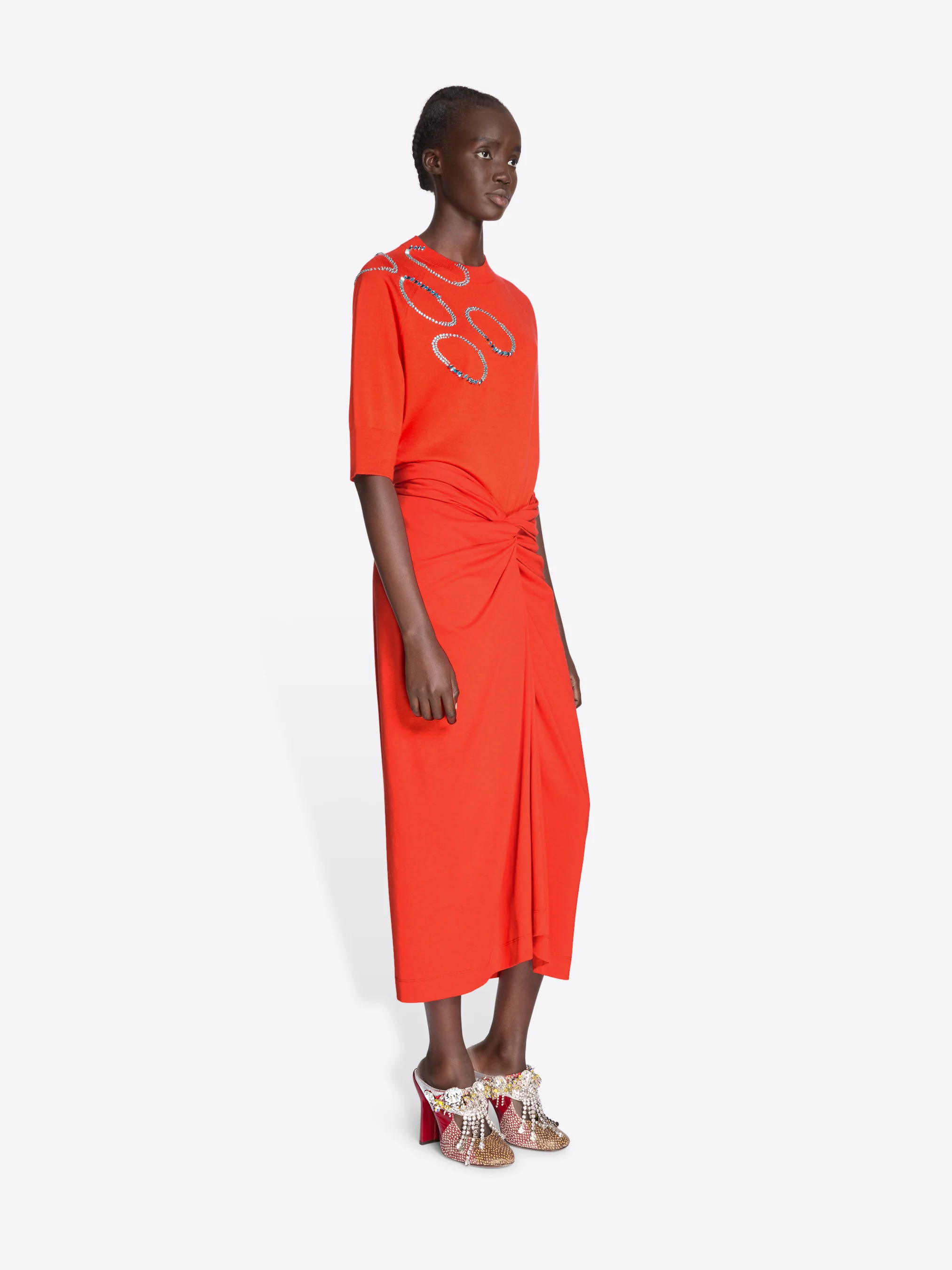 Knotted jersey skirt - Image 3
