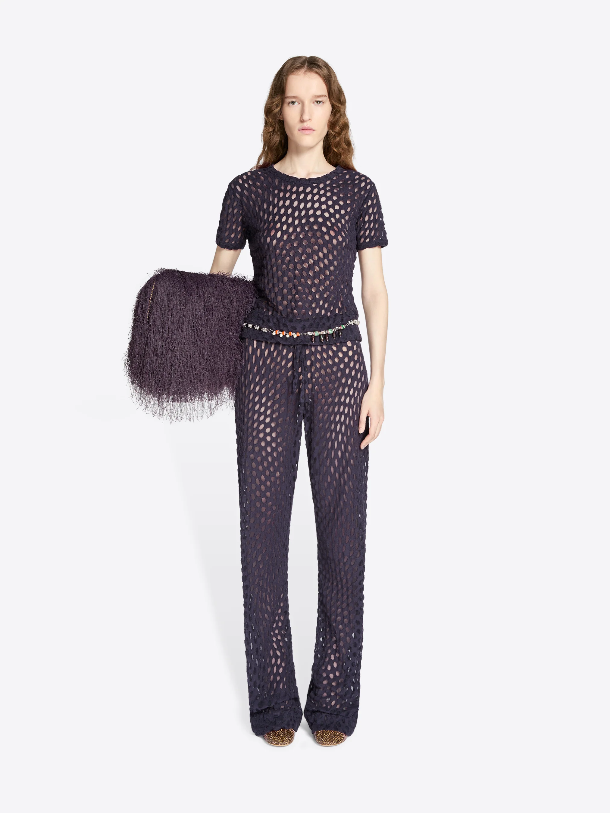 Drawstring jersey pants - Image 6