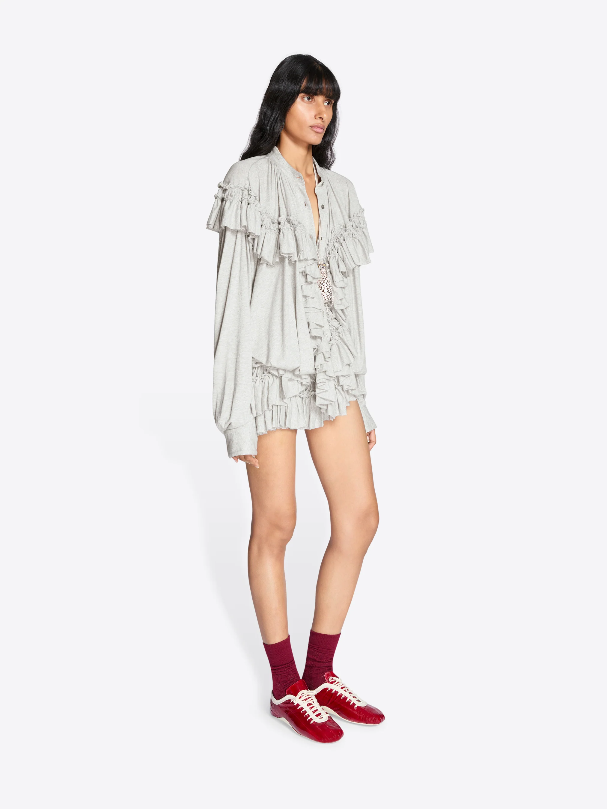 Ruffled micro shorts - Image 3