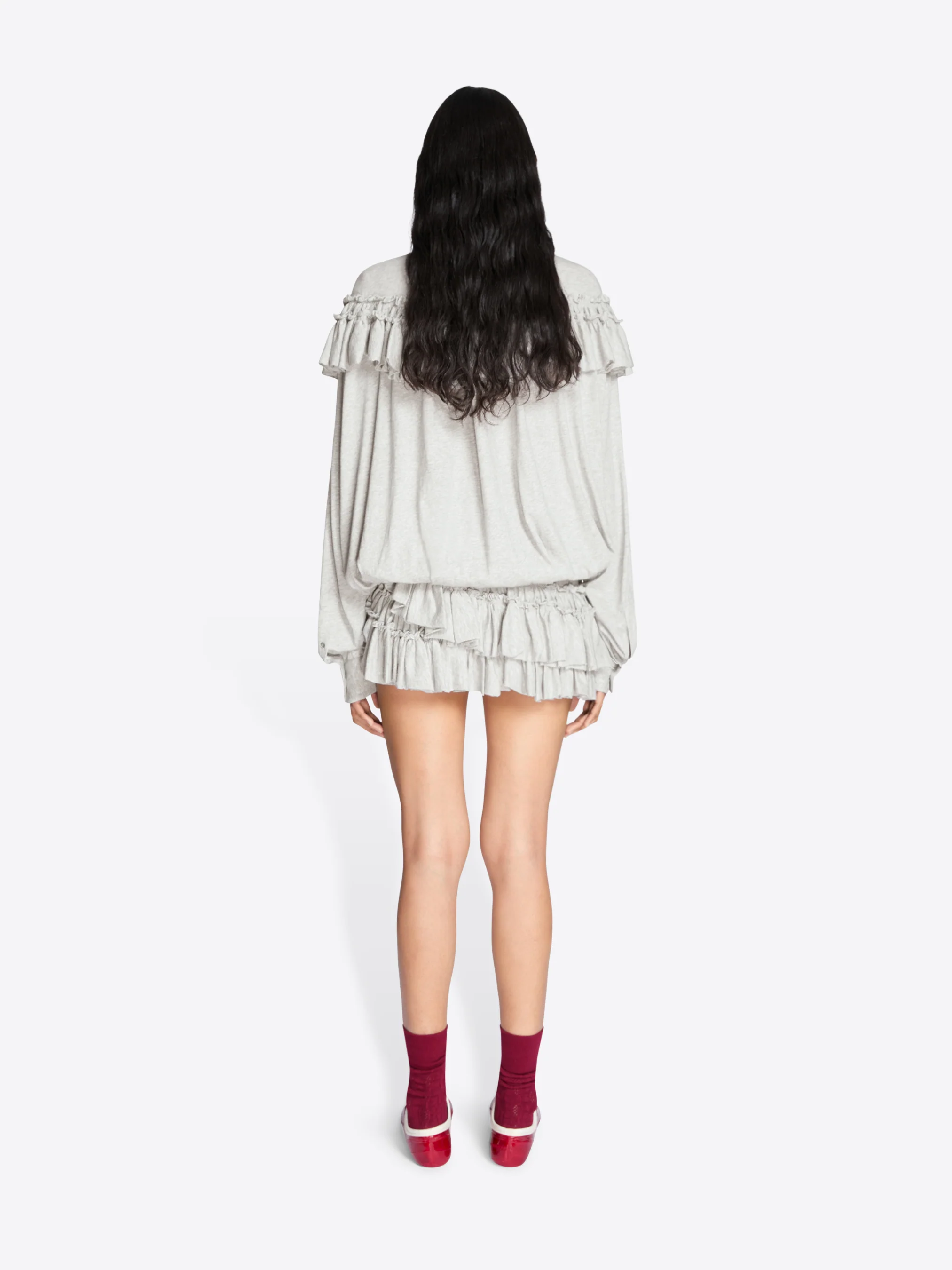 Ruffled jersey blouse - Image 4