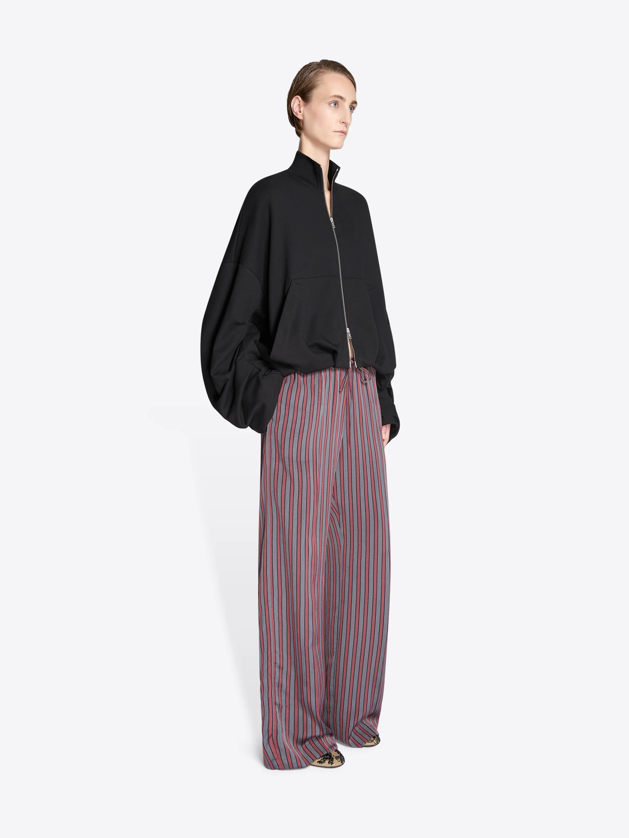Draped jersey jacket - Image 11