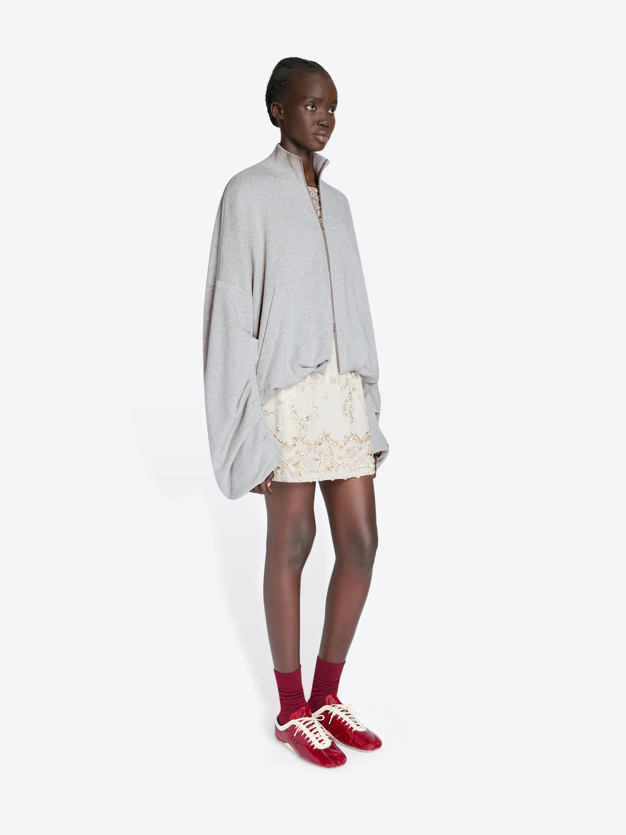 Draped jersey jacket - Image 3