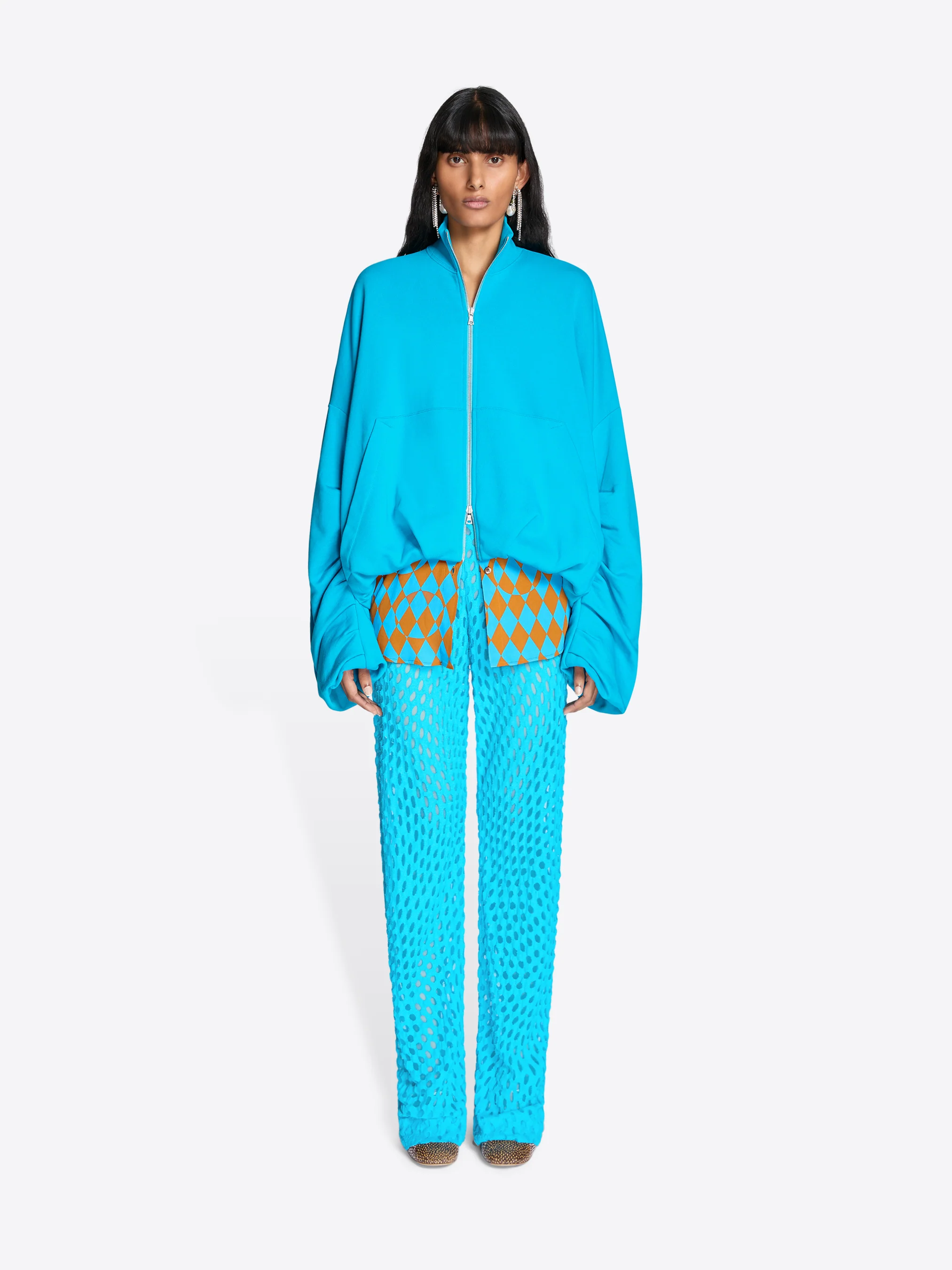 Draped jersey jacket - Image 6