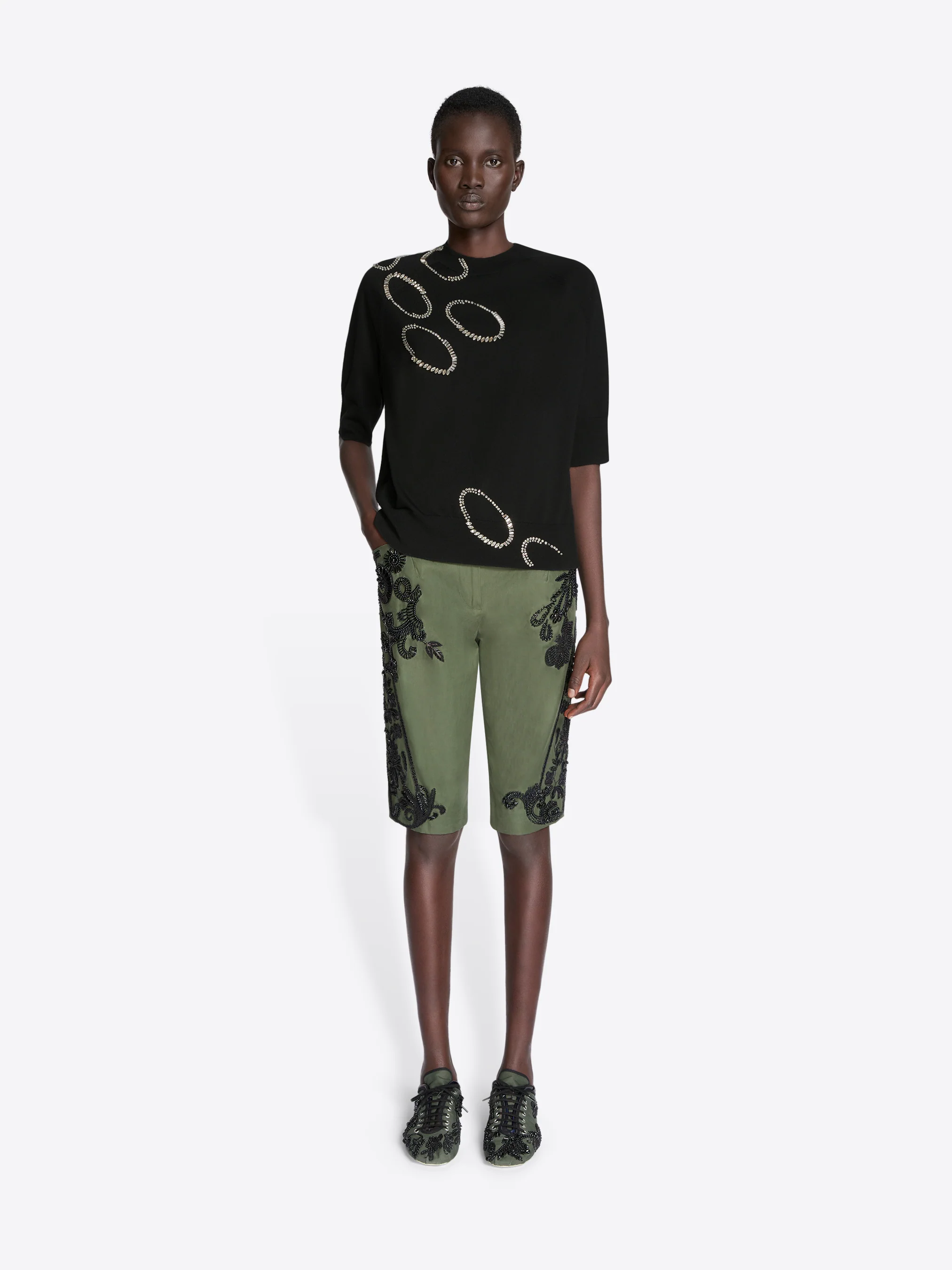 Embroidered merino sweater - Image 2