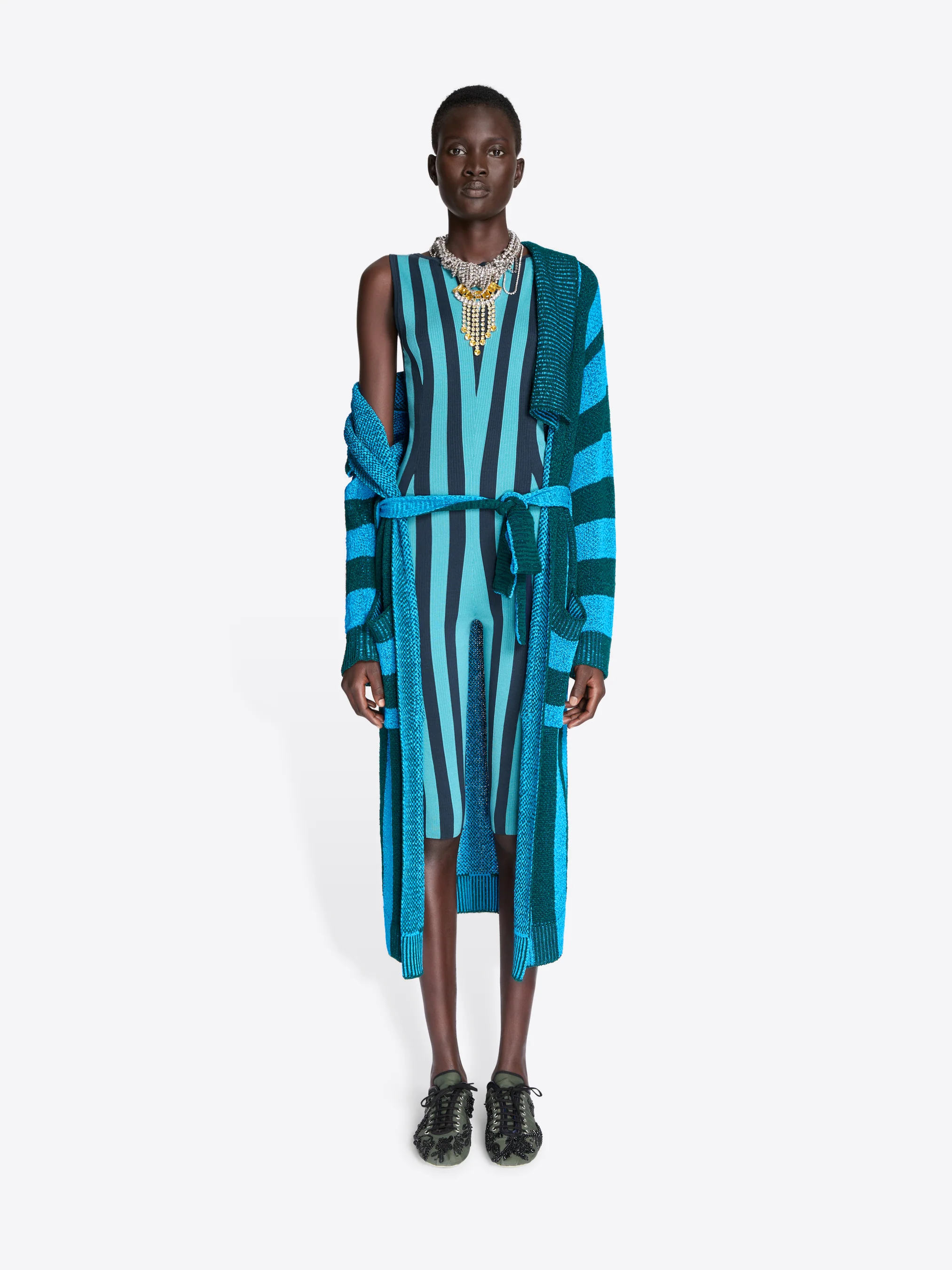 Loose belted cardigan - Image 2