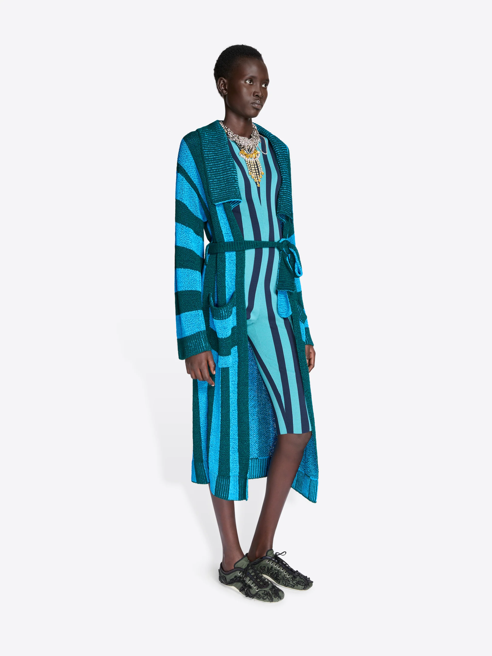 Loose belted cardigan - Image 3