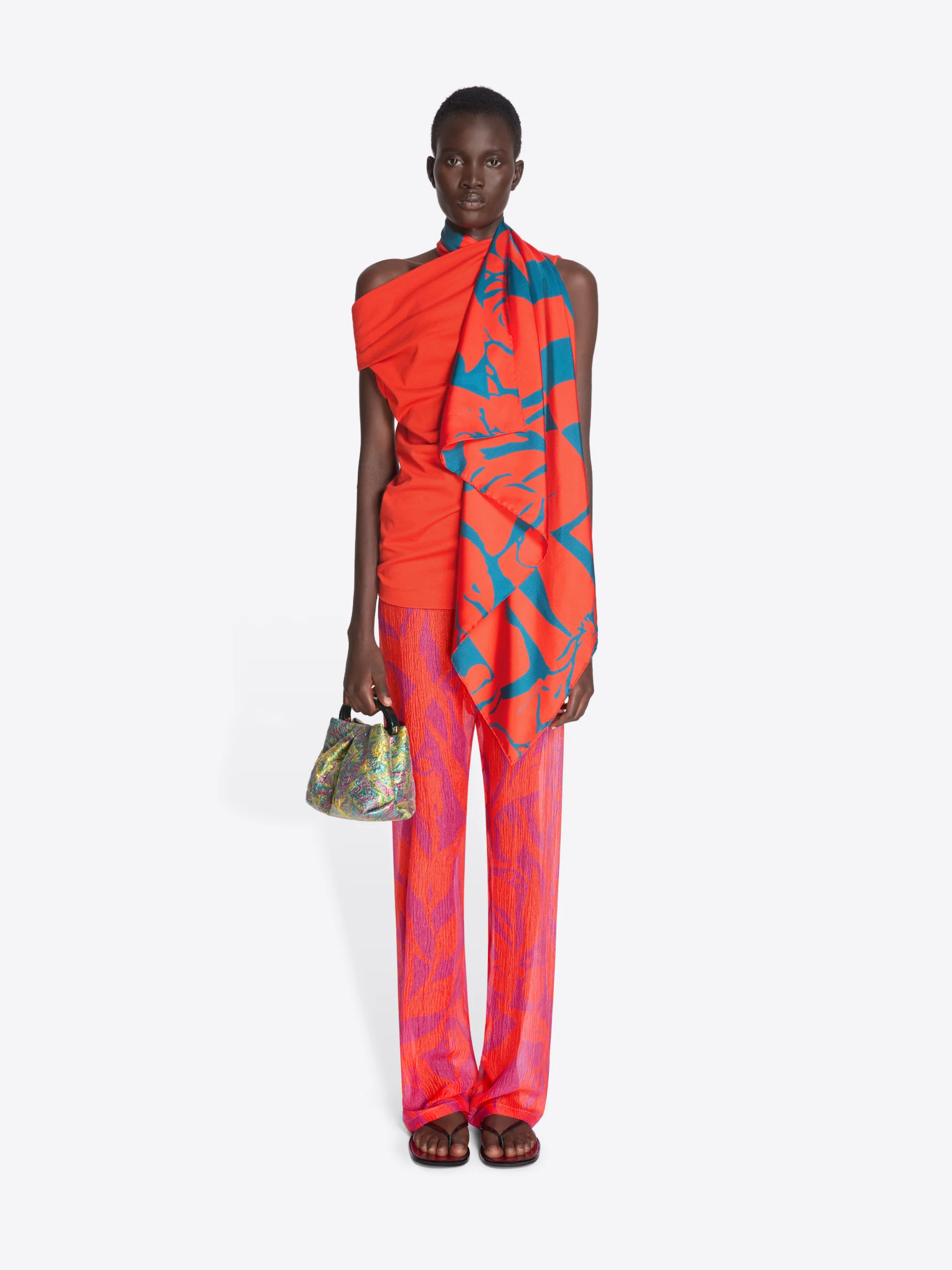 Silk square scarf - Image 9