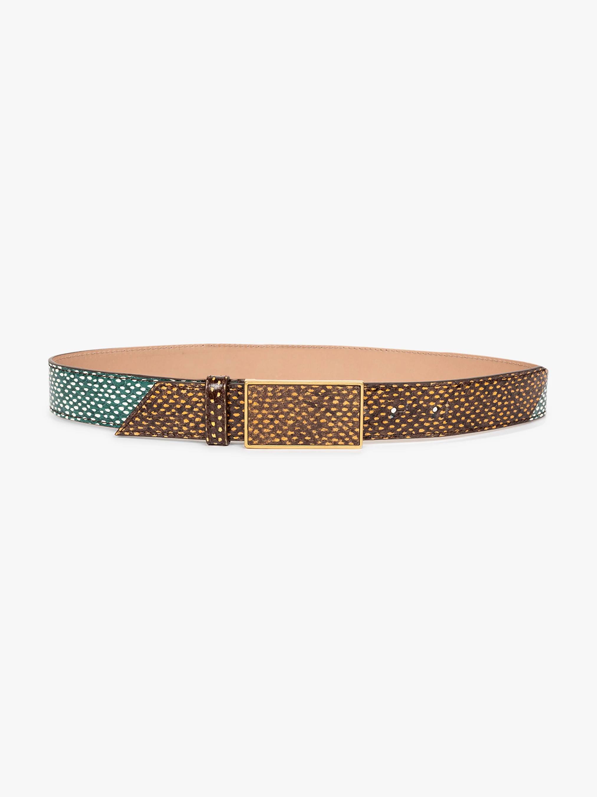 Printed leather belt - Image 2