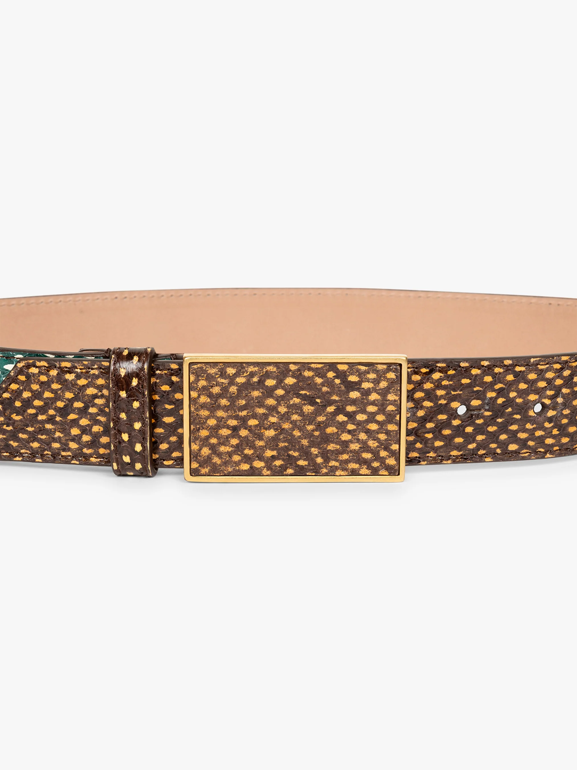 Printed leather belt - Image 3
