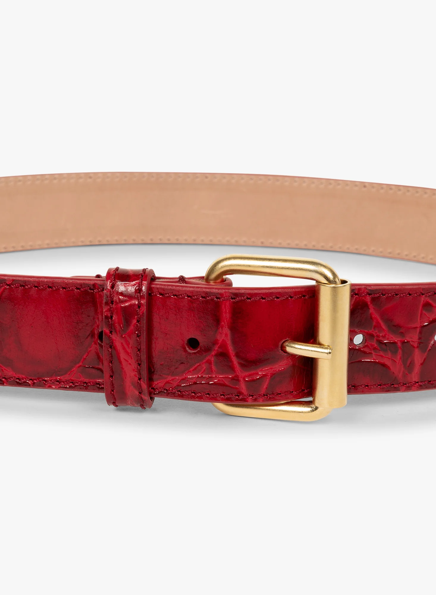 Printed leather belt - Image 3