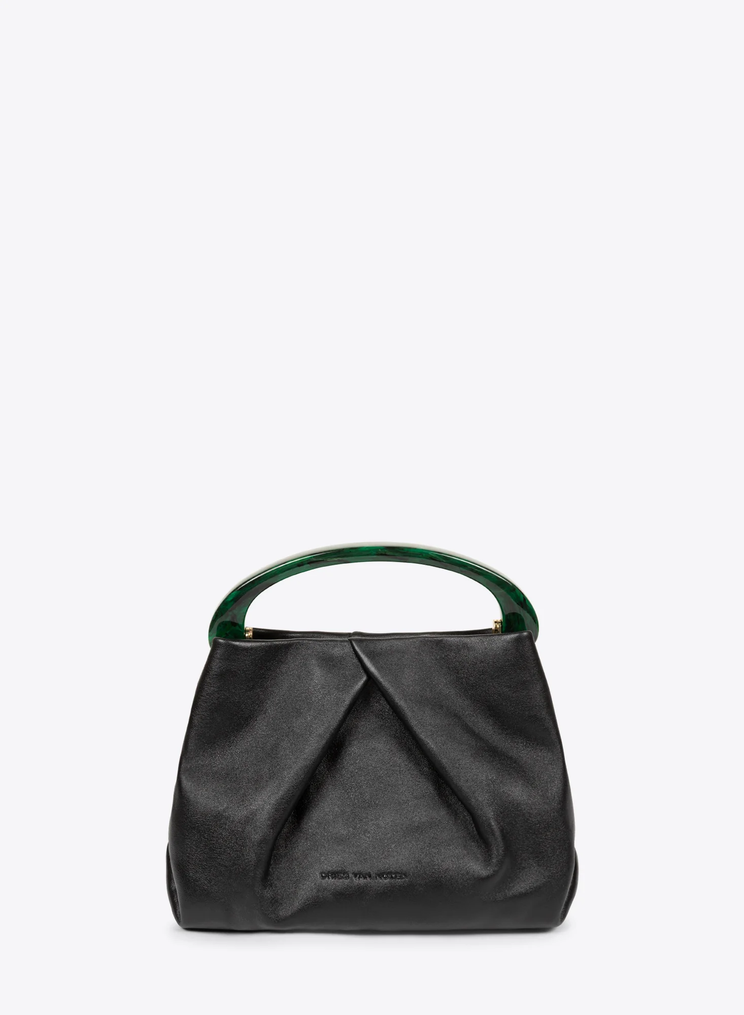 Small pleated leather bag - Image 4