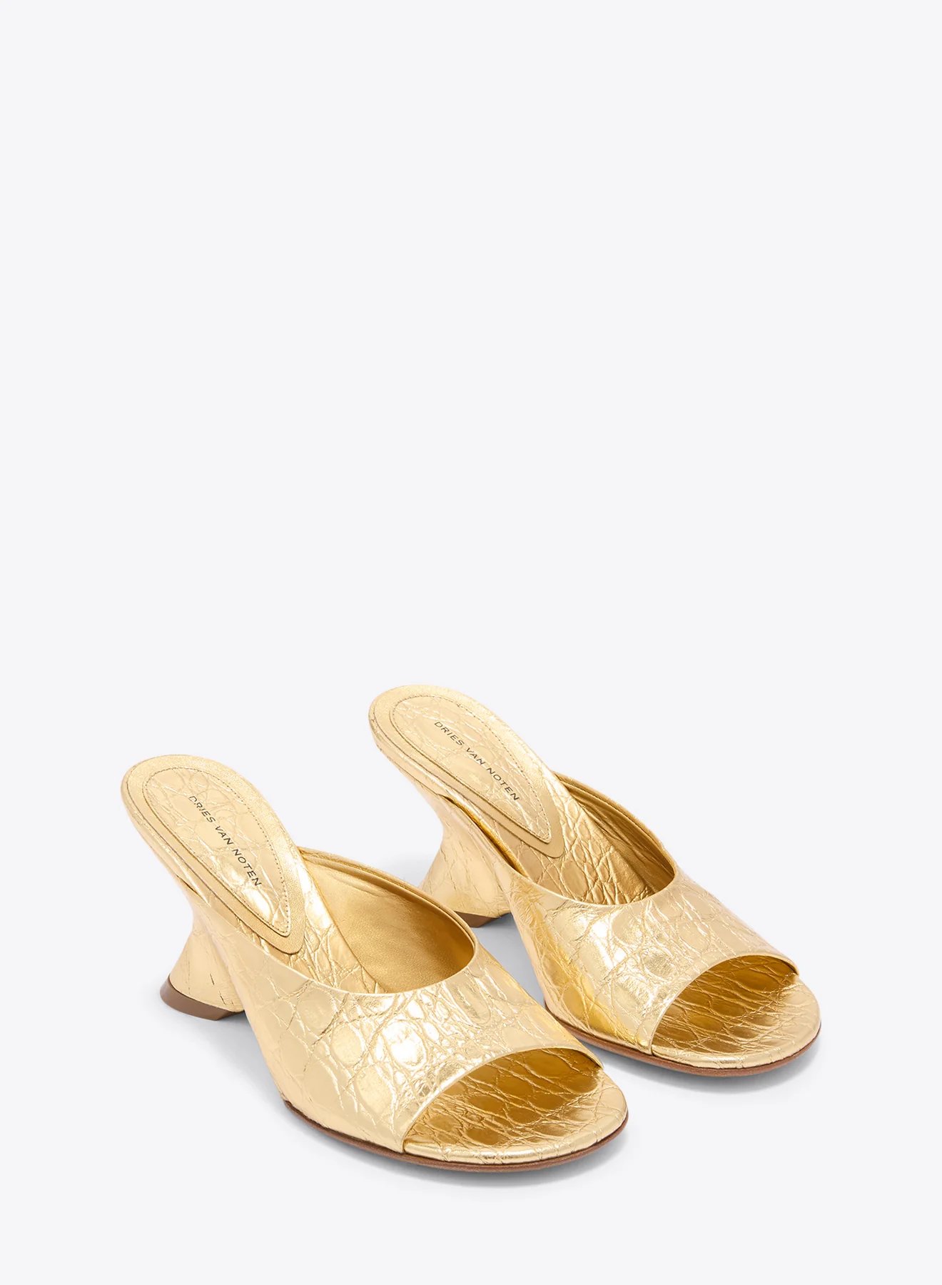 Open-toe leather mules - Image 3