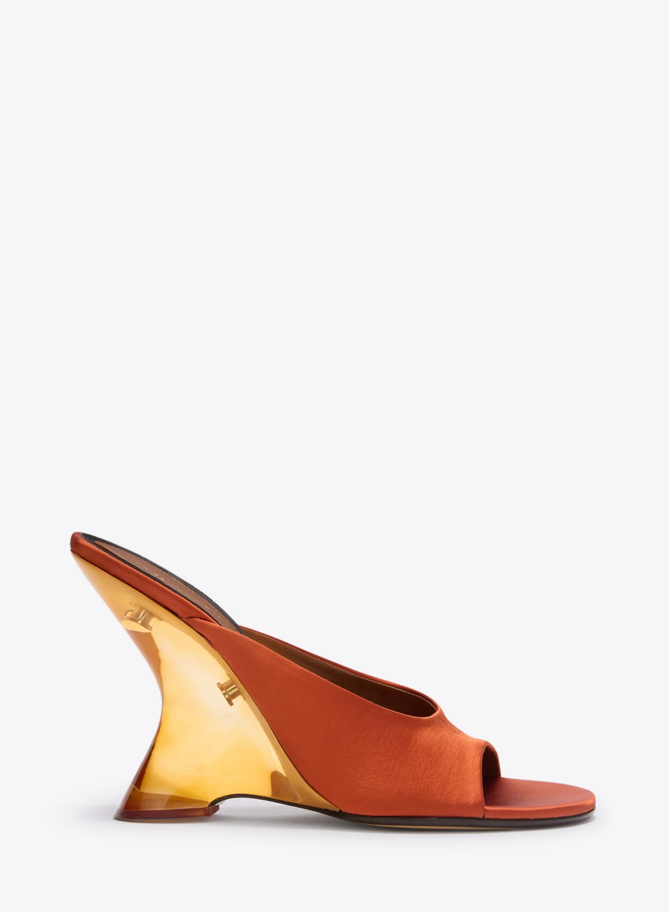 Open-toe satin mules - Image 2