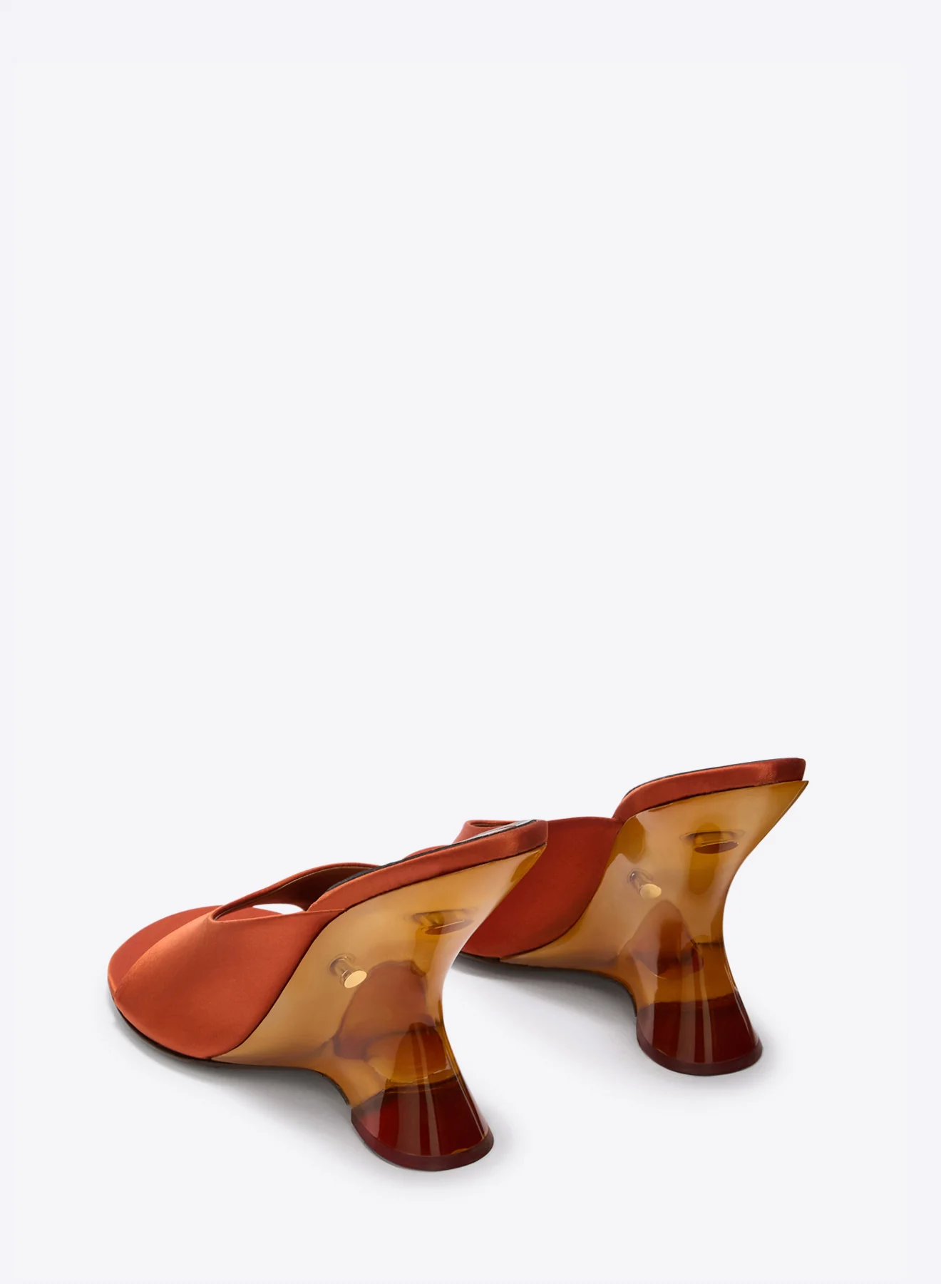Open-toe satin mules - Image 4