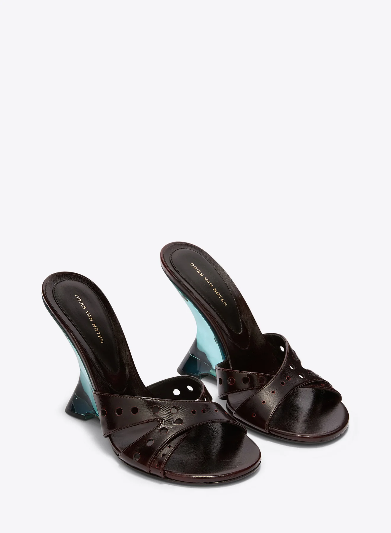 Open-toe leather mules - Image 3