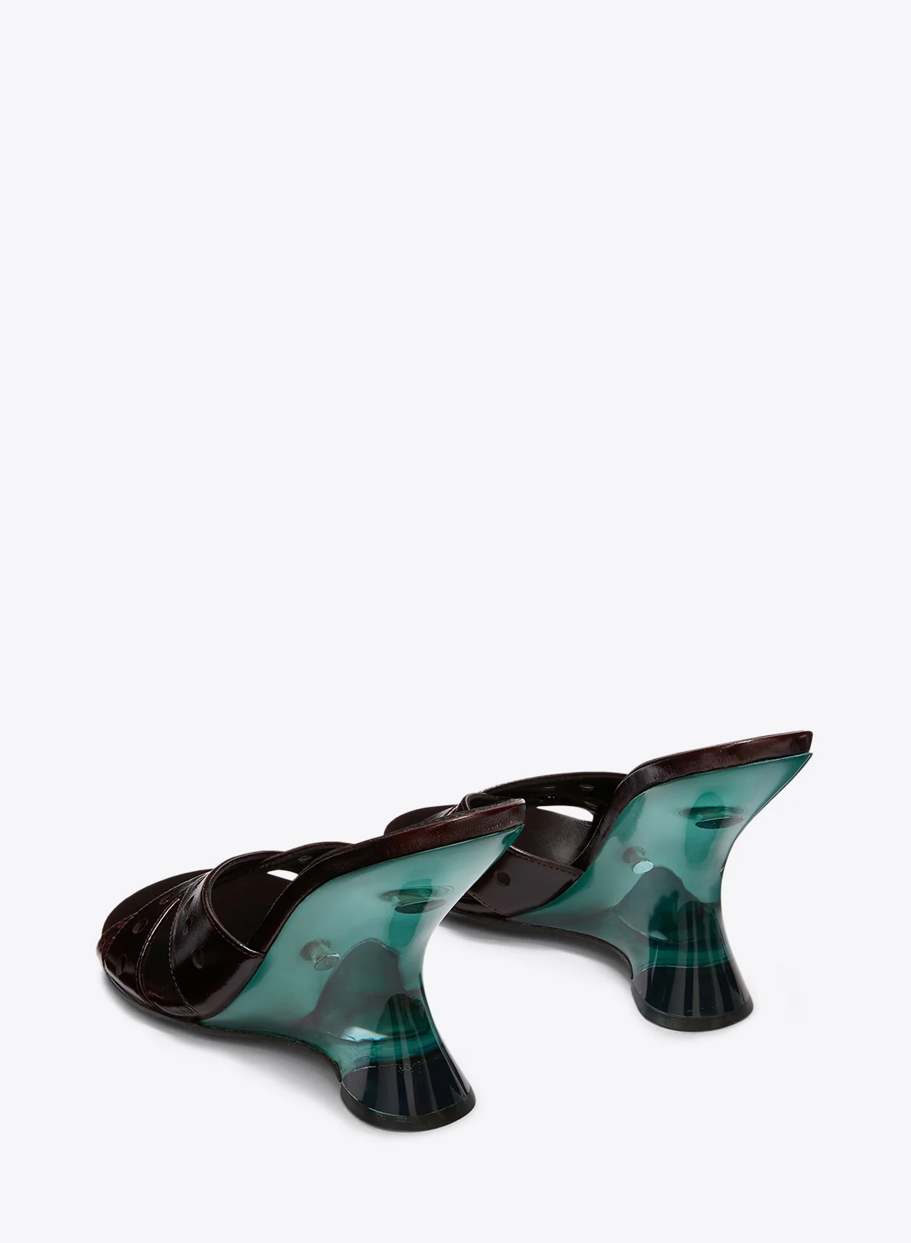 Open-toe leather mules - Image 4