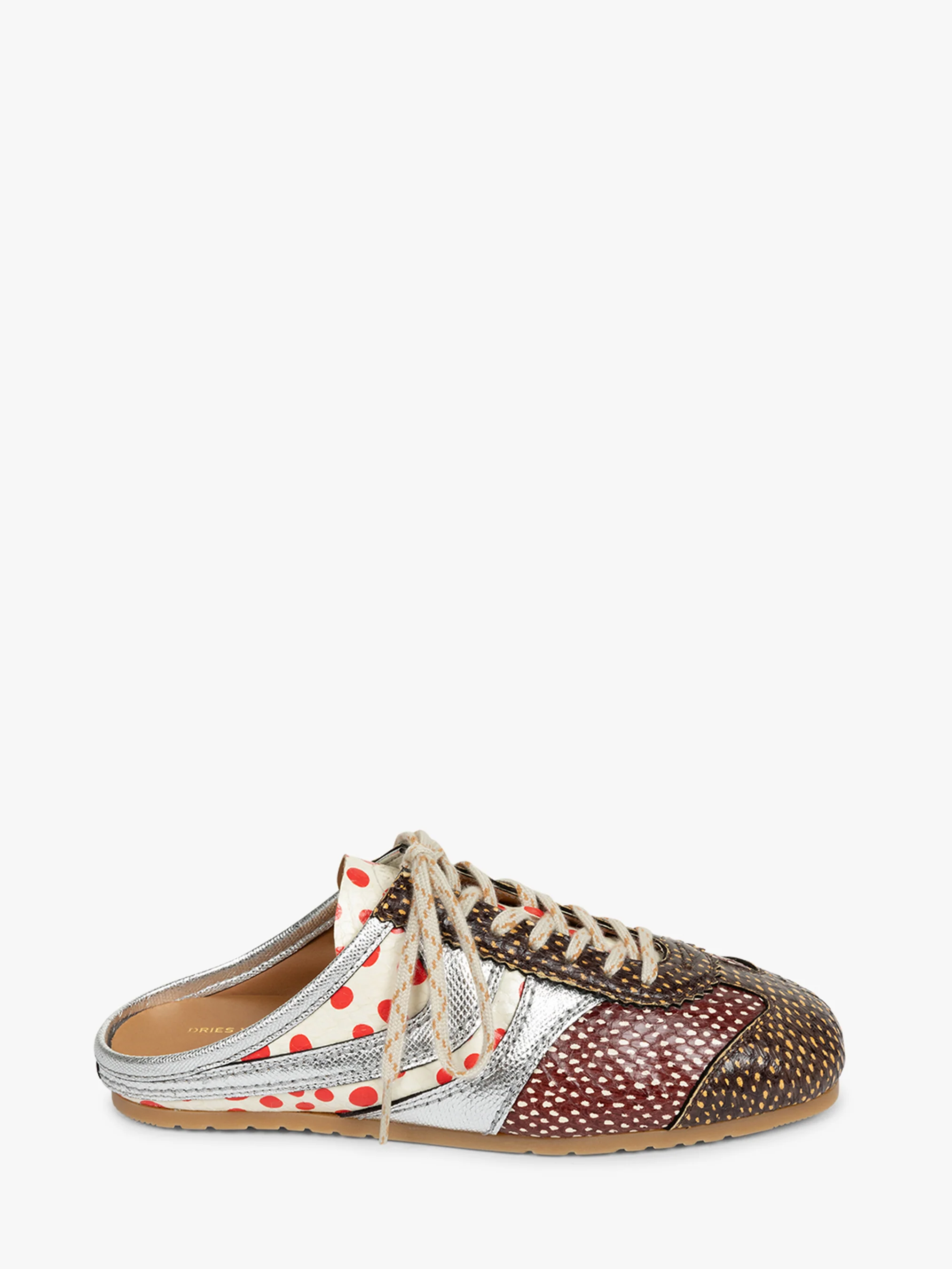 Leather sneaker mules - Image 2