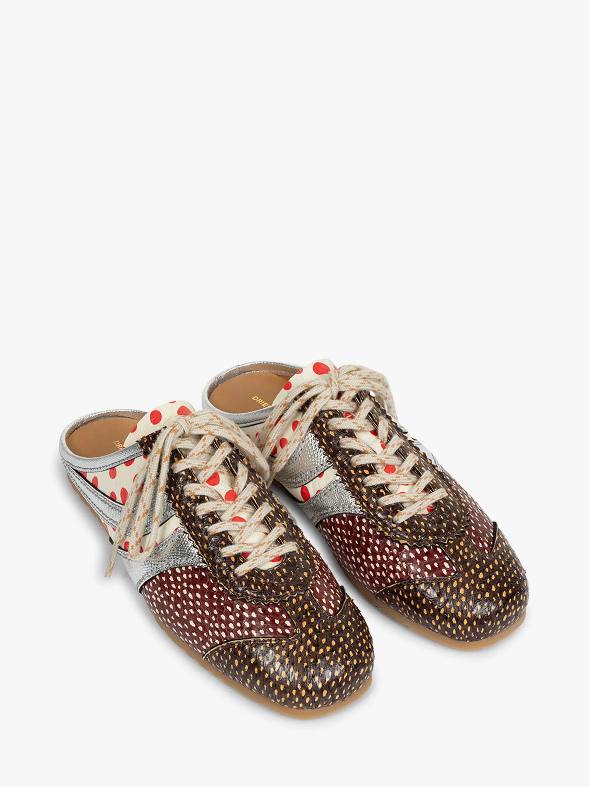 Leather sneaker mules - Image 3