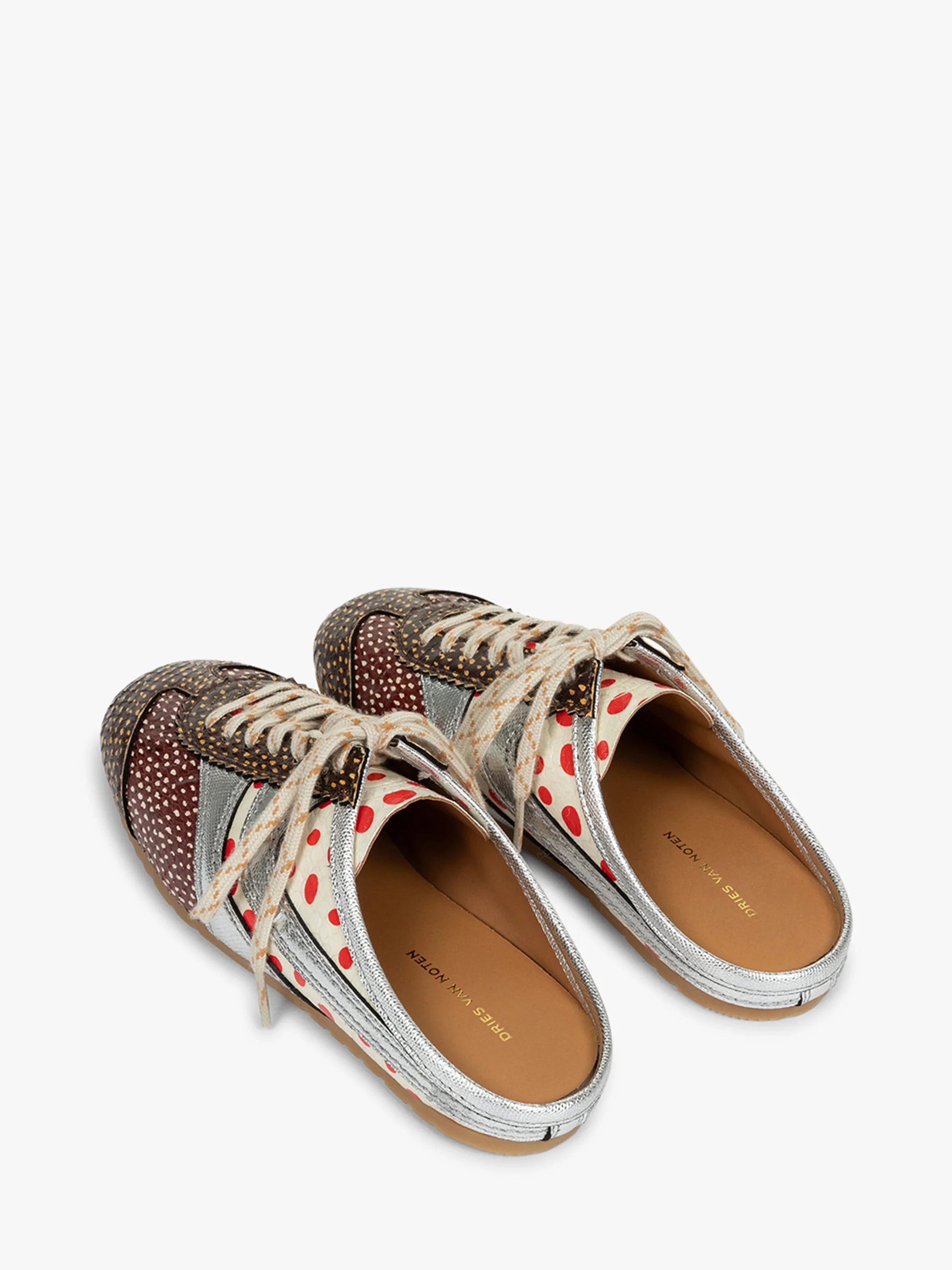 Leather sneaker mules - Image 4