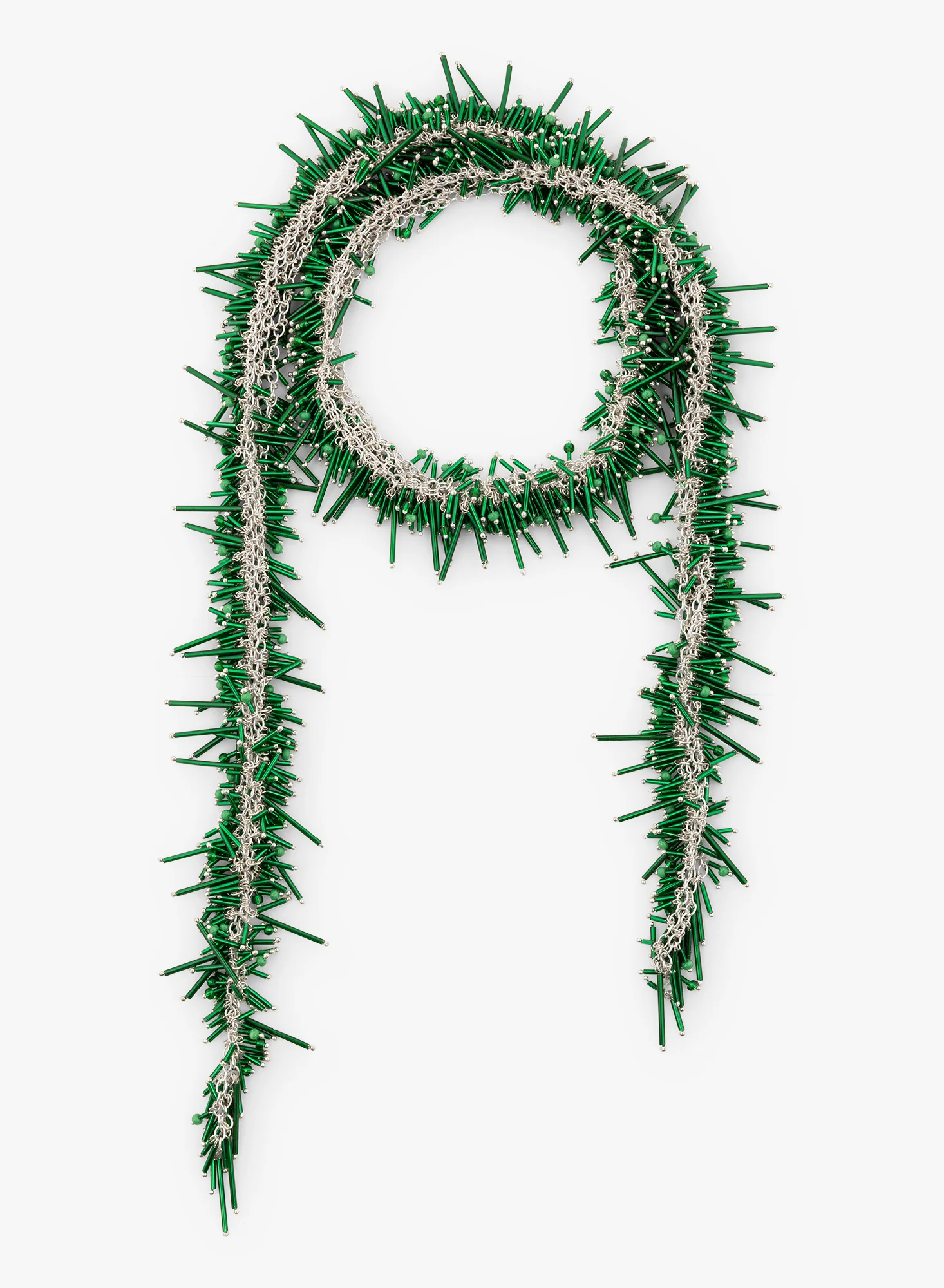 Embroidered scarf necklace - Image 2