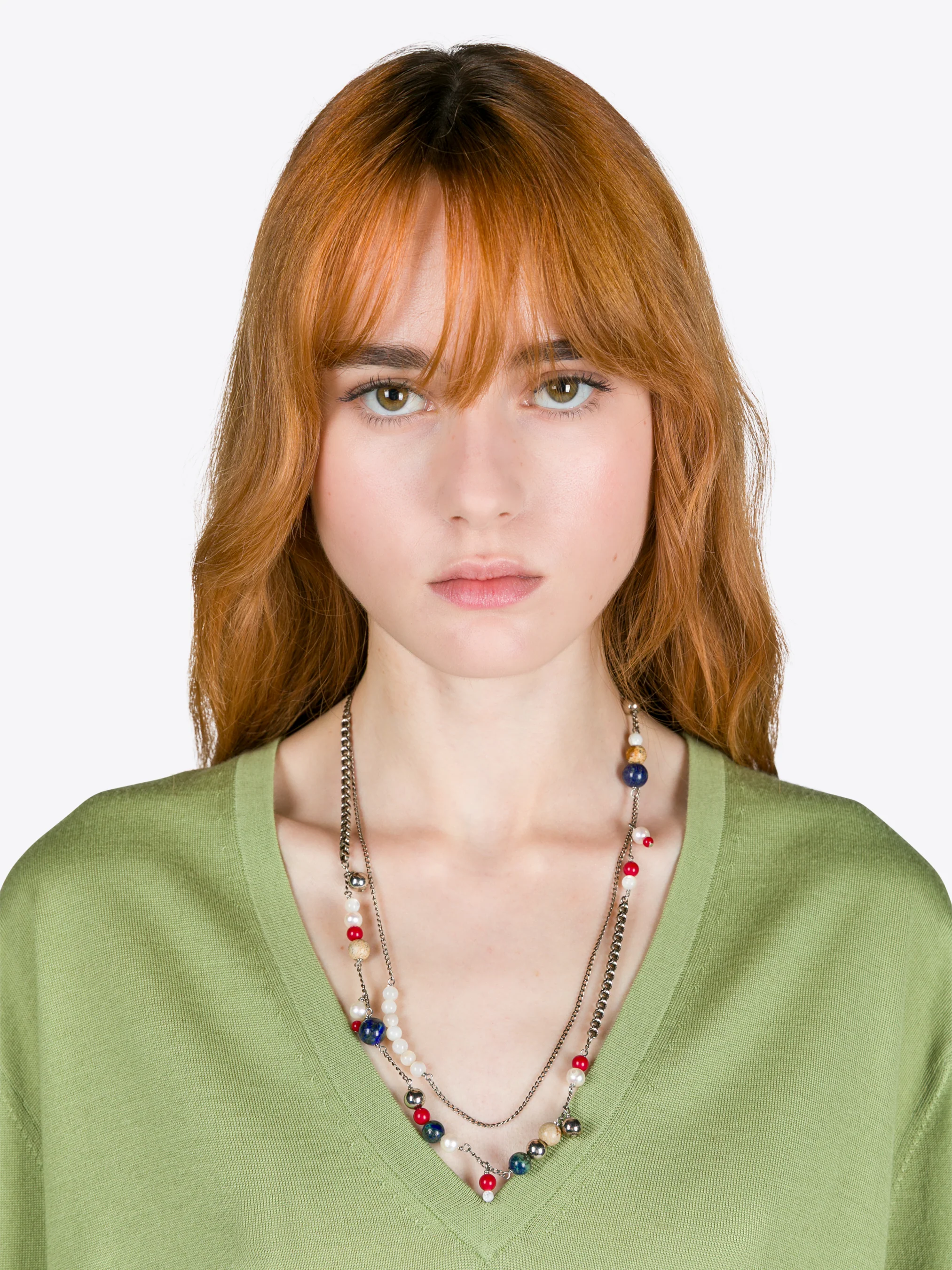 Pearl and stone necklace - Image 4
