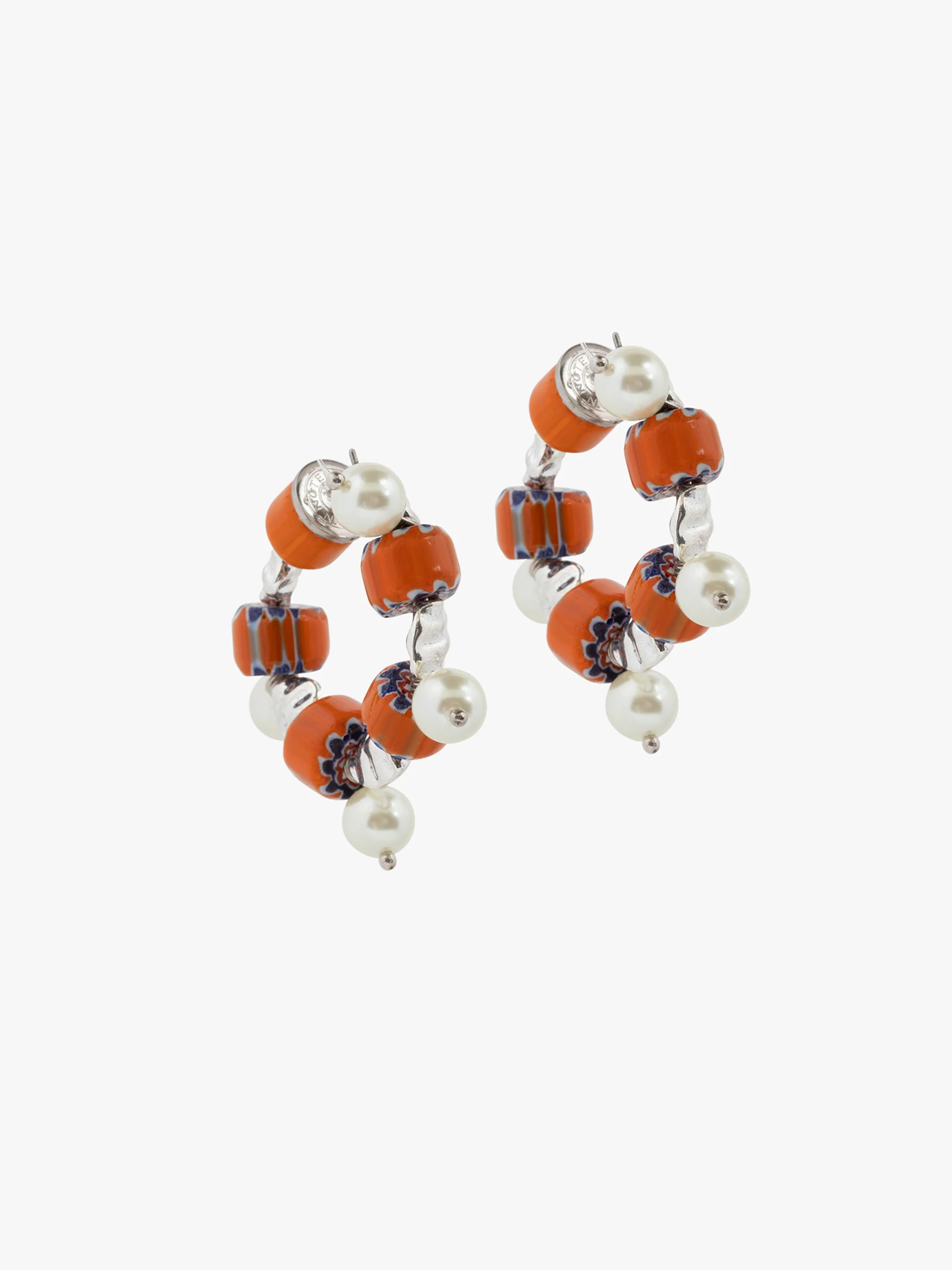 Beaded hoop earrings - Image 2