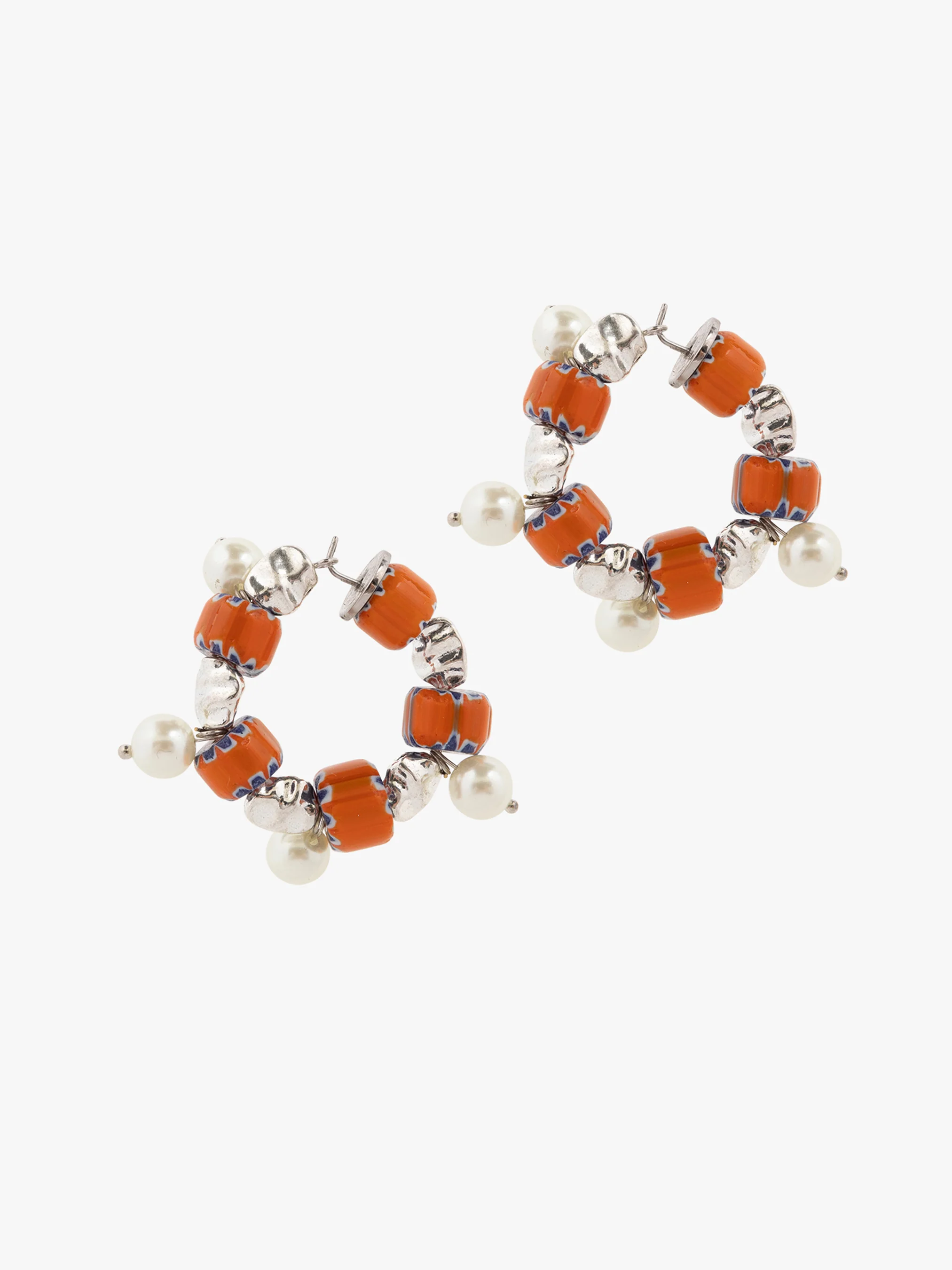 Beaded hoop earrings - Image 3