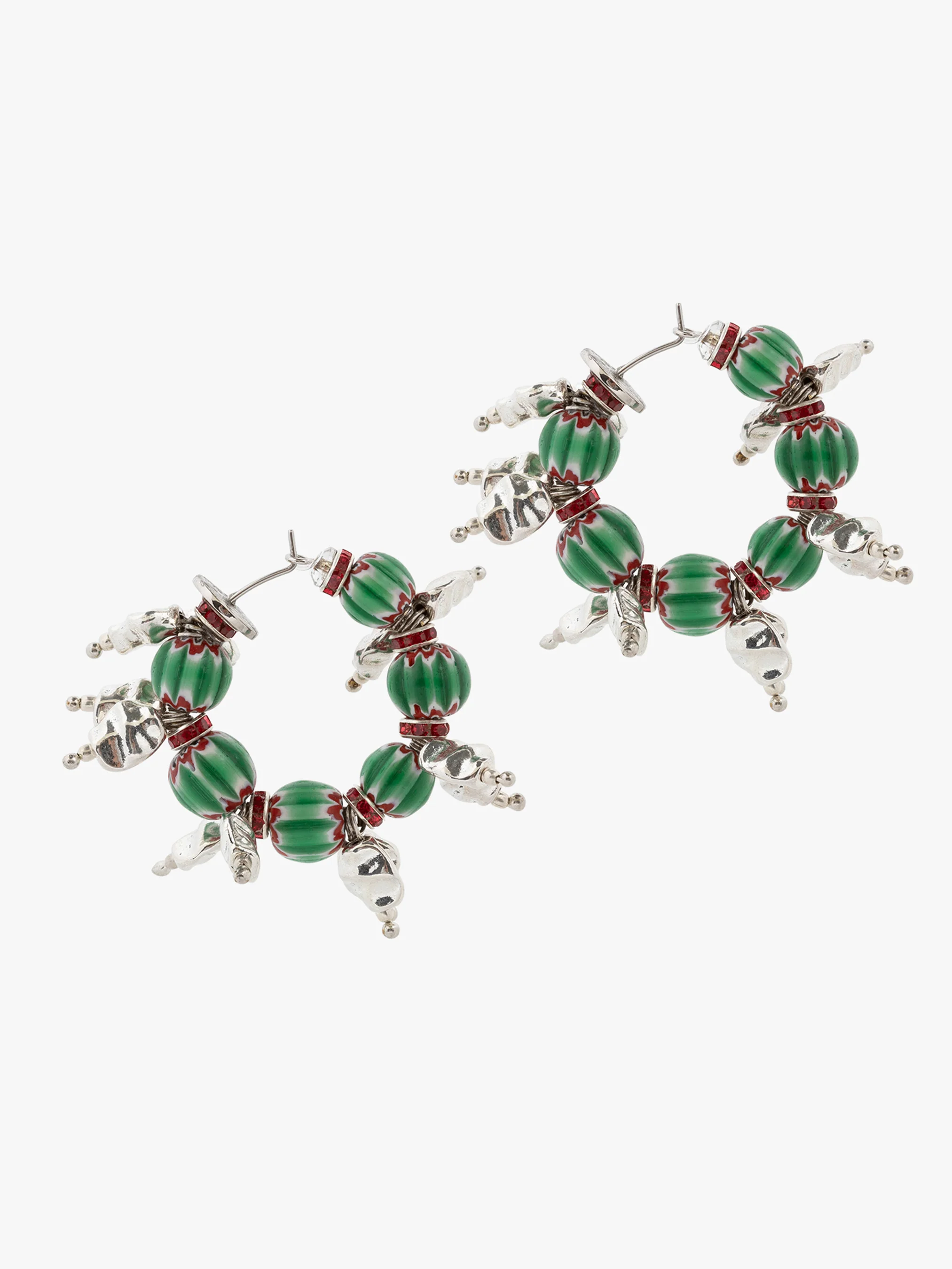 Beaded hoop earrings - Image 2