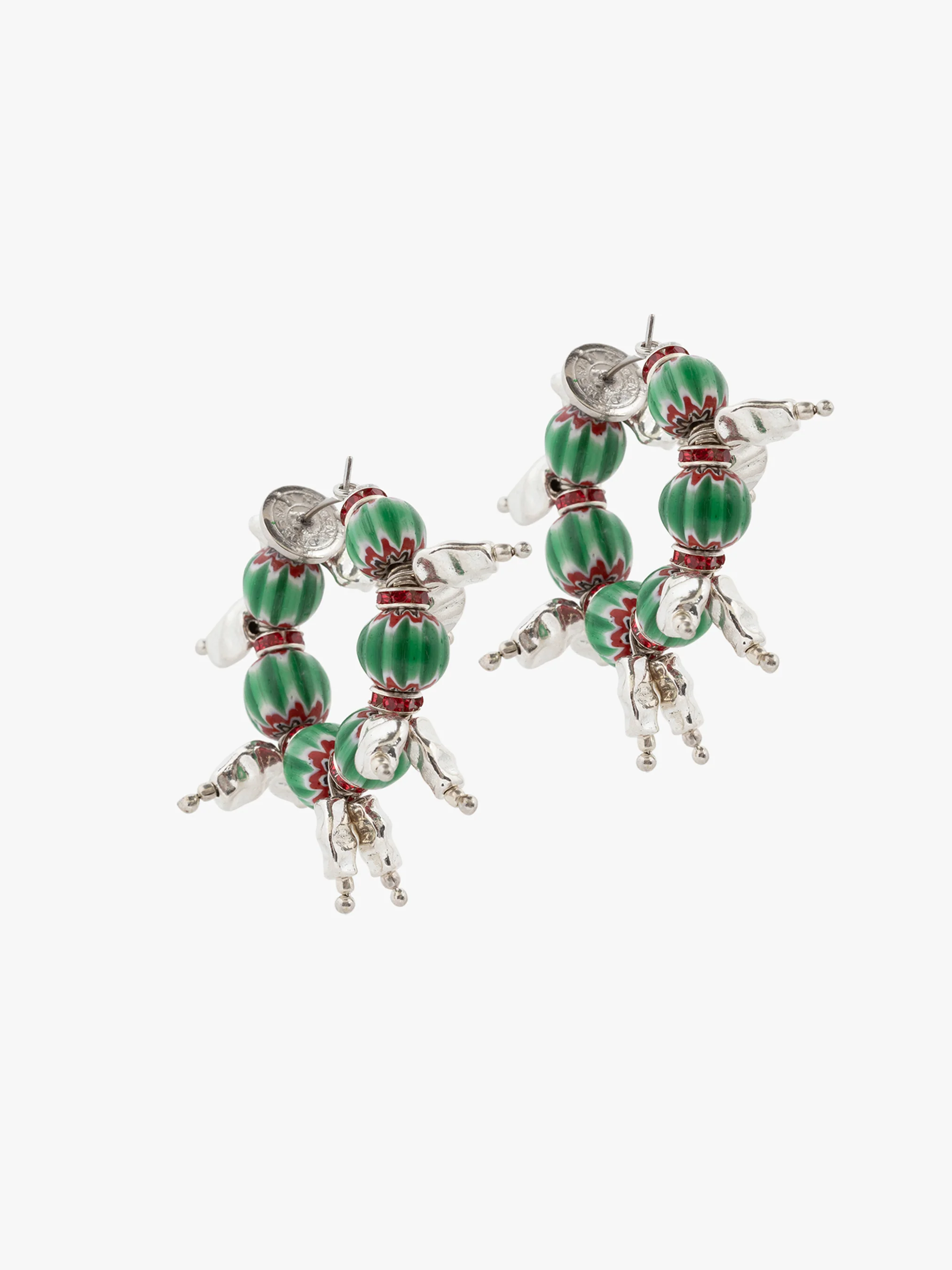 Beaded hoop earrings - Image 3