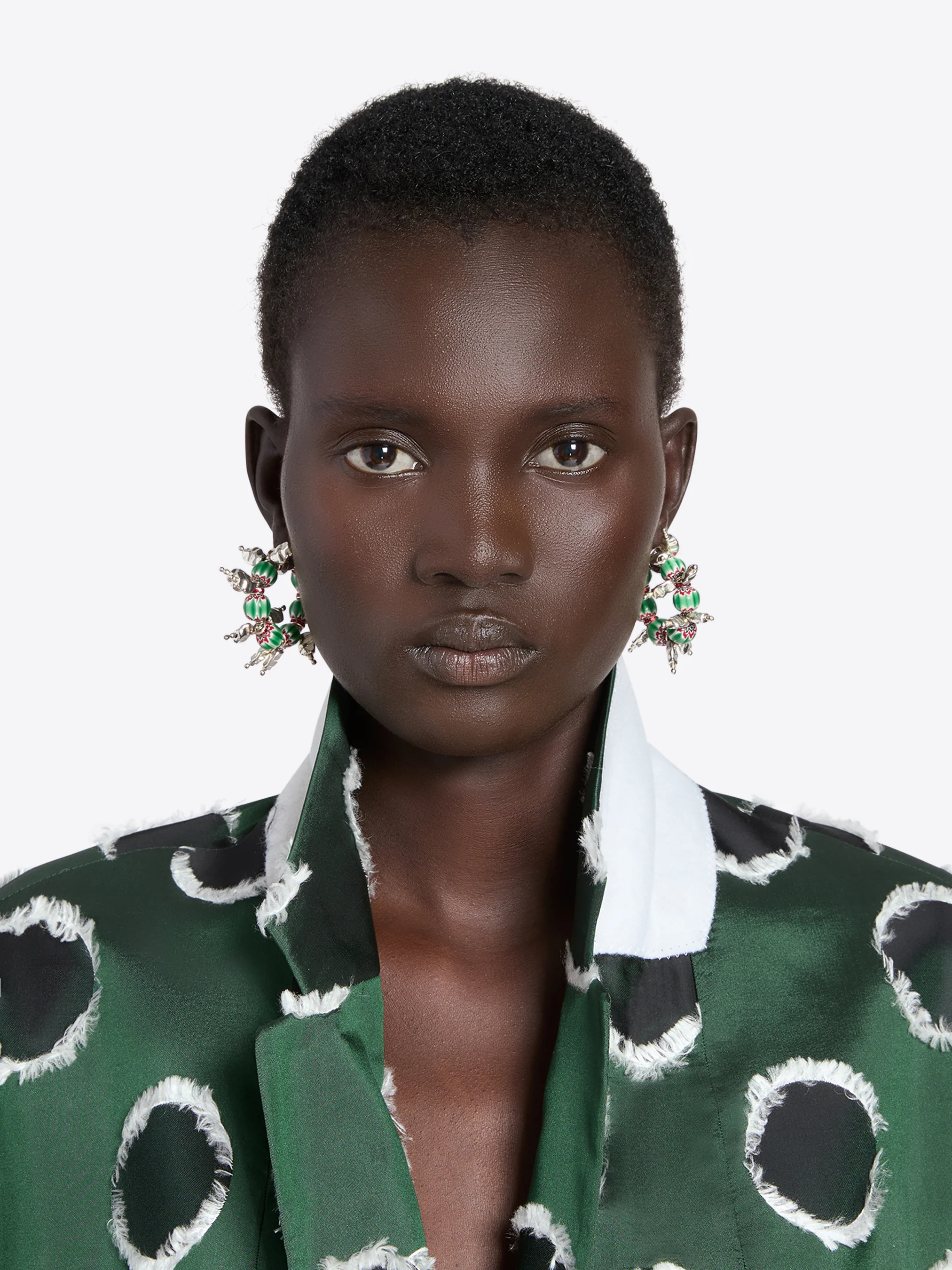 Beaded hoop earrings - Image 4