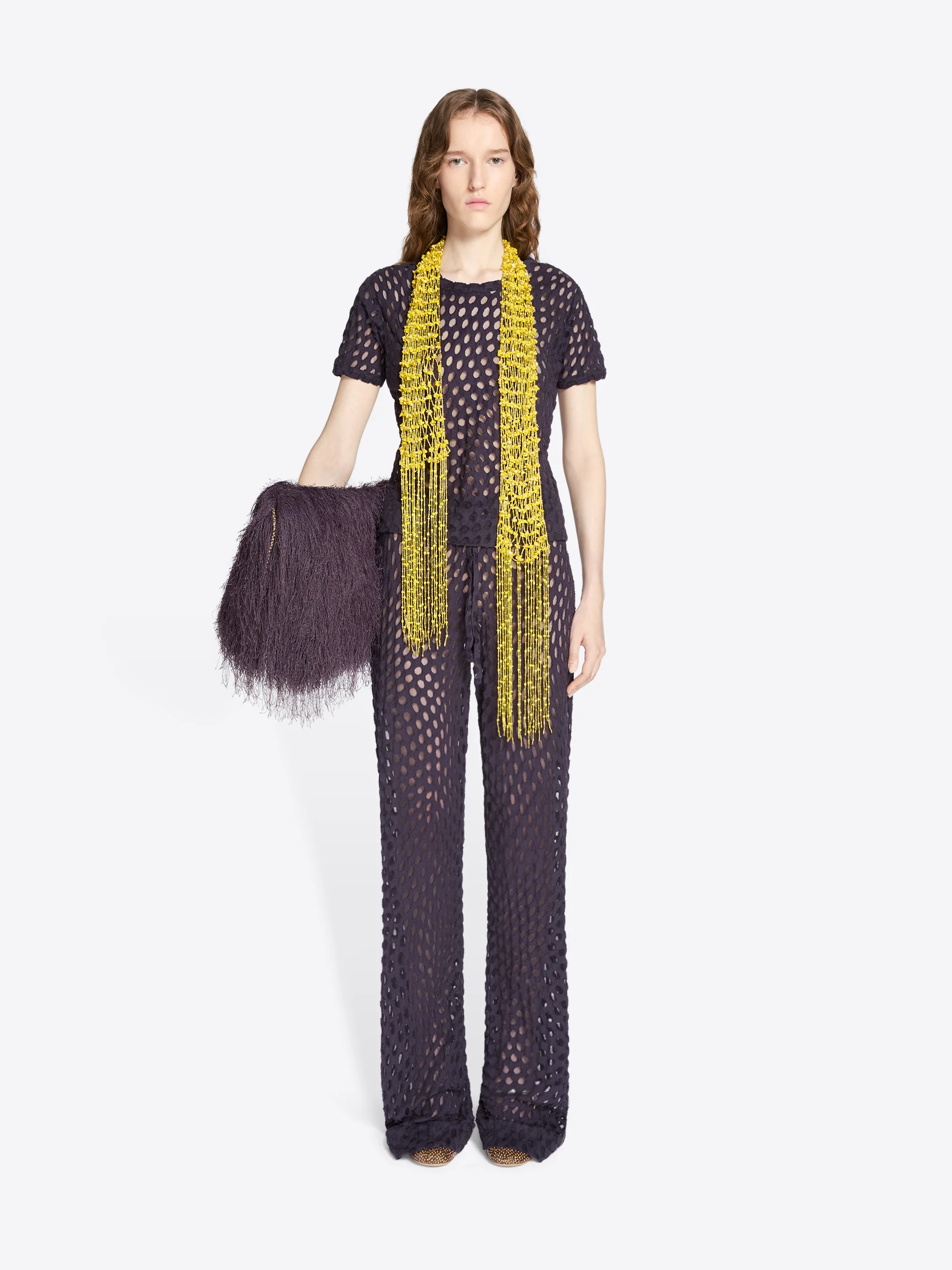 Embroidered scarf necklace - Image 4
