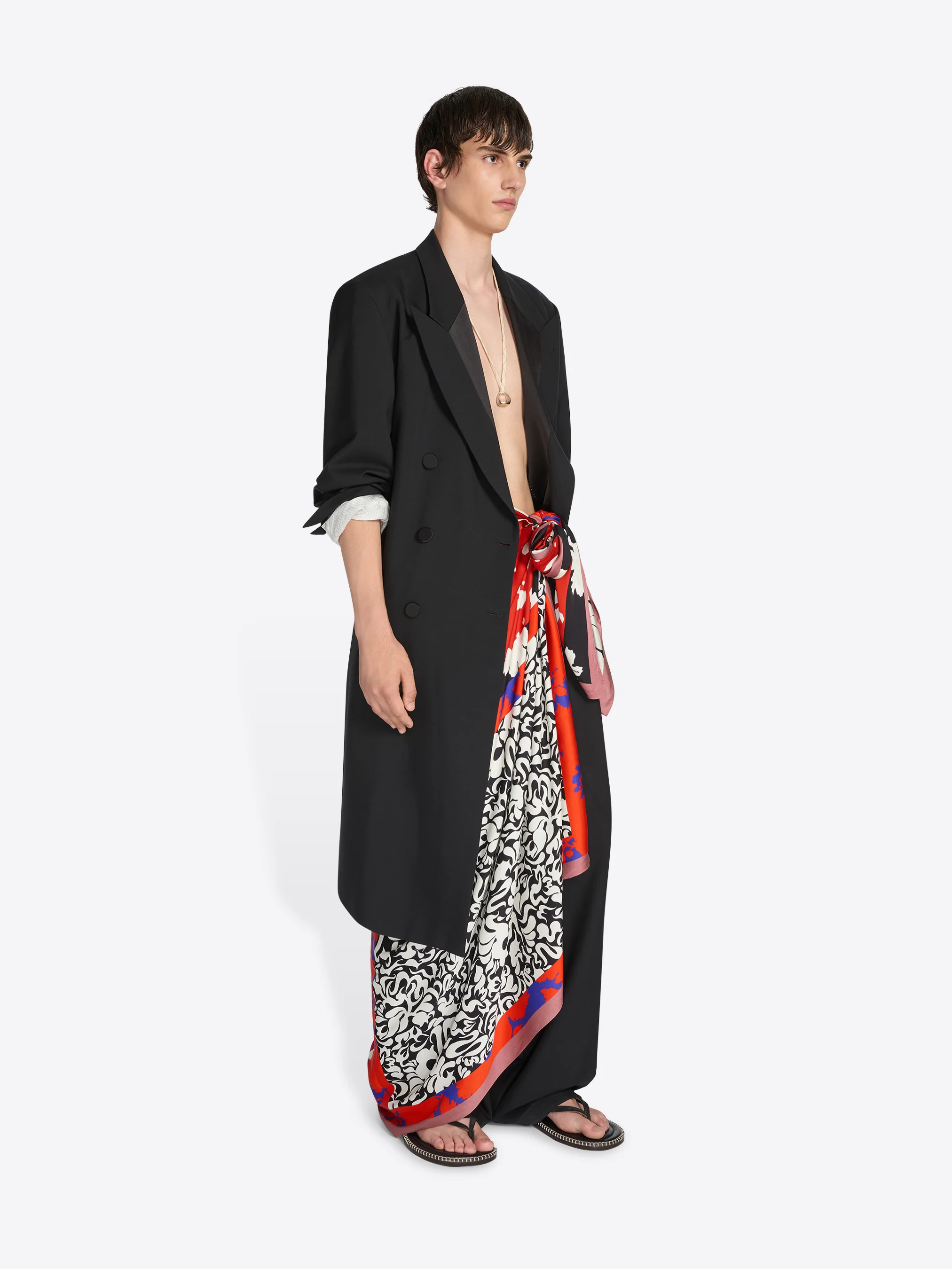 Wool tuxedo coat - Image 3