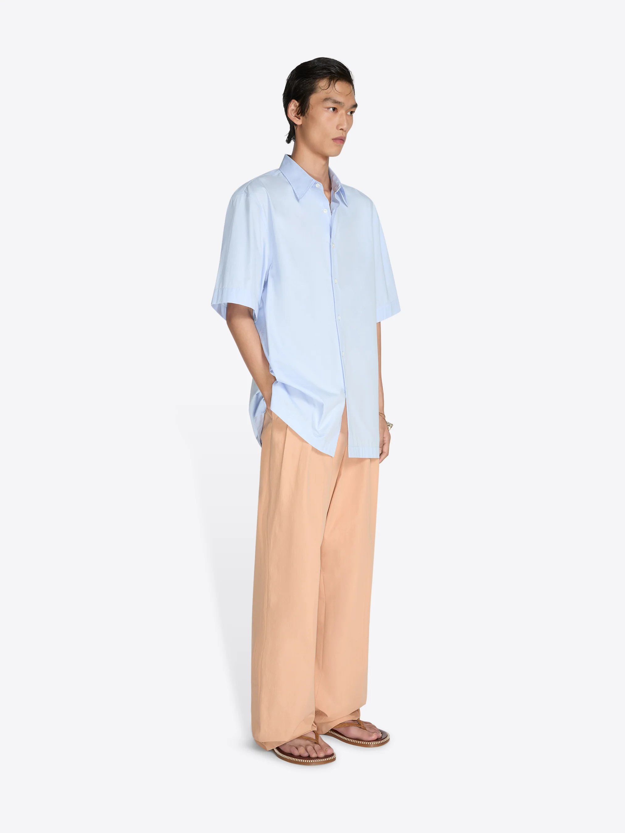 Short sleeve cotton shirt - Image 3