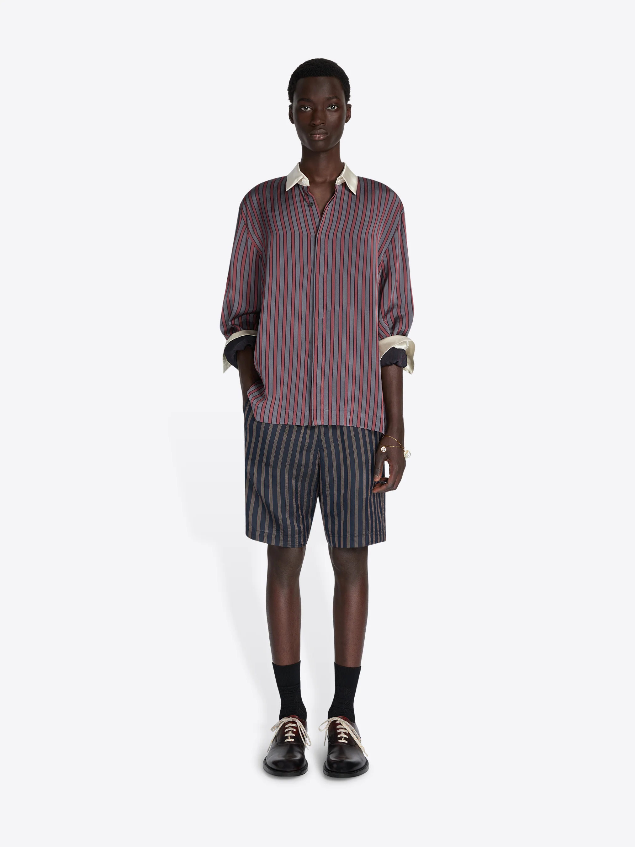 Contrast viscose shirt - Image 2