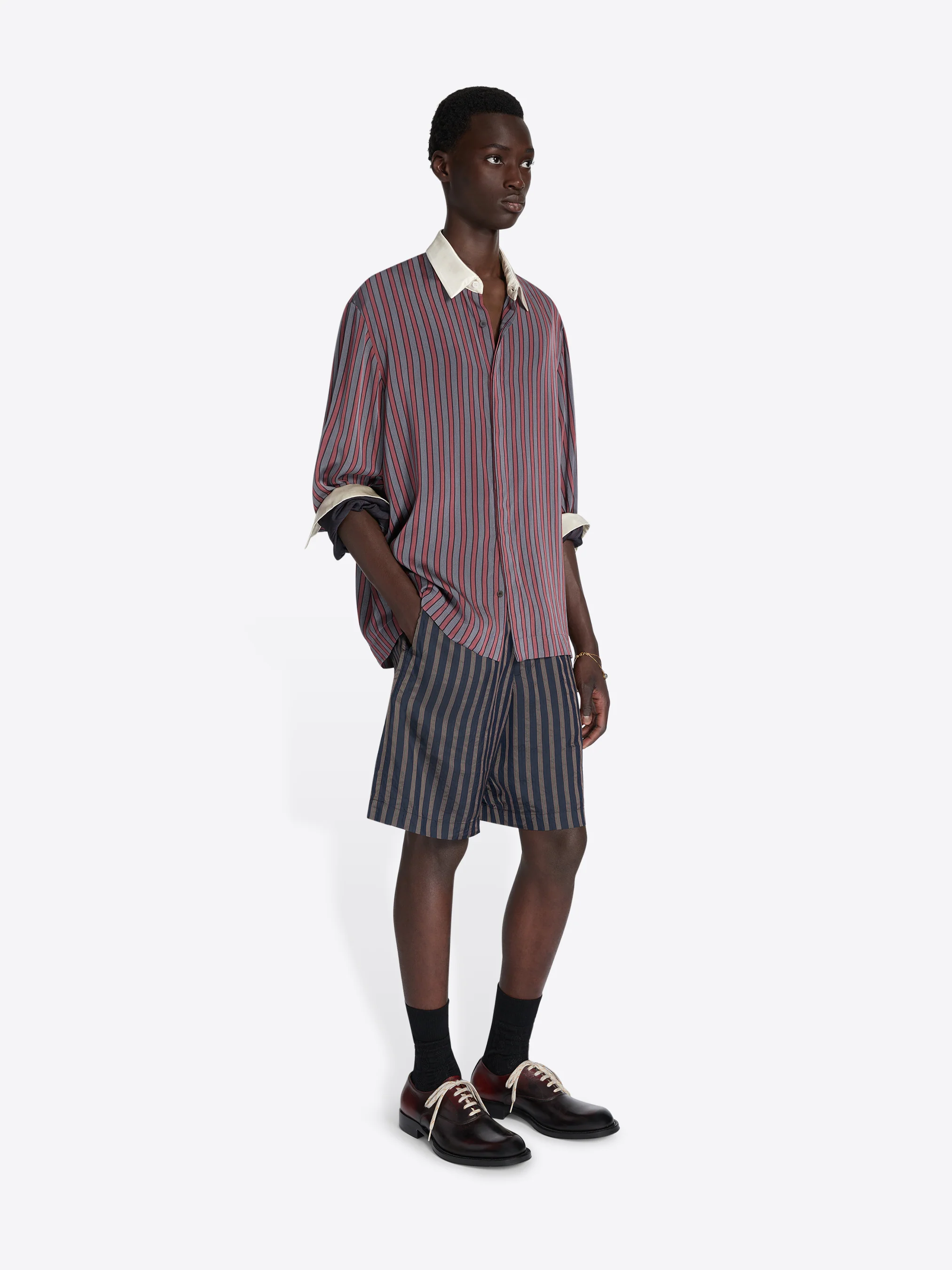 Contrast viscose shirt - Image 3