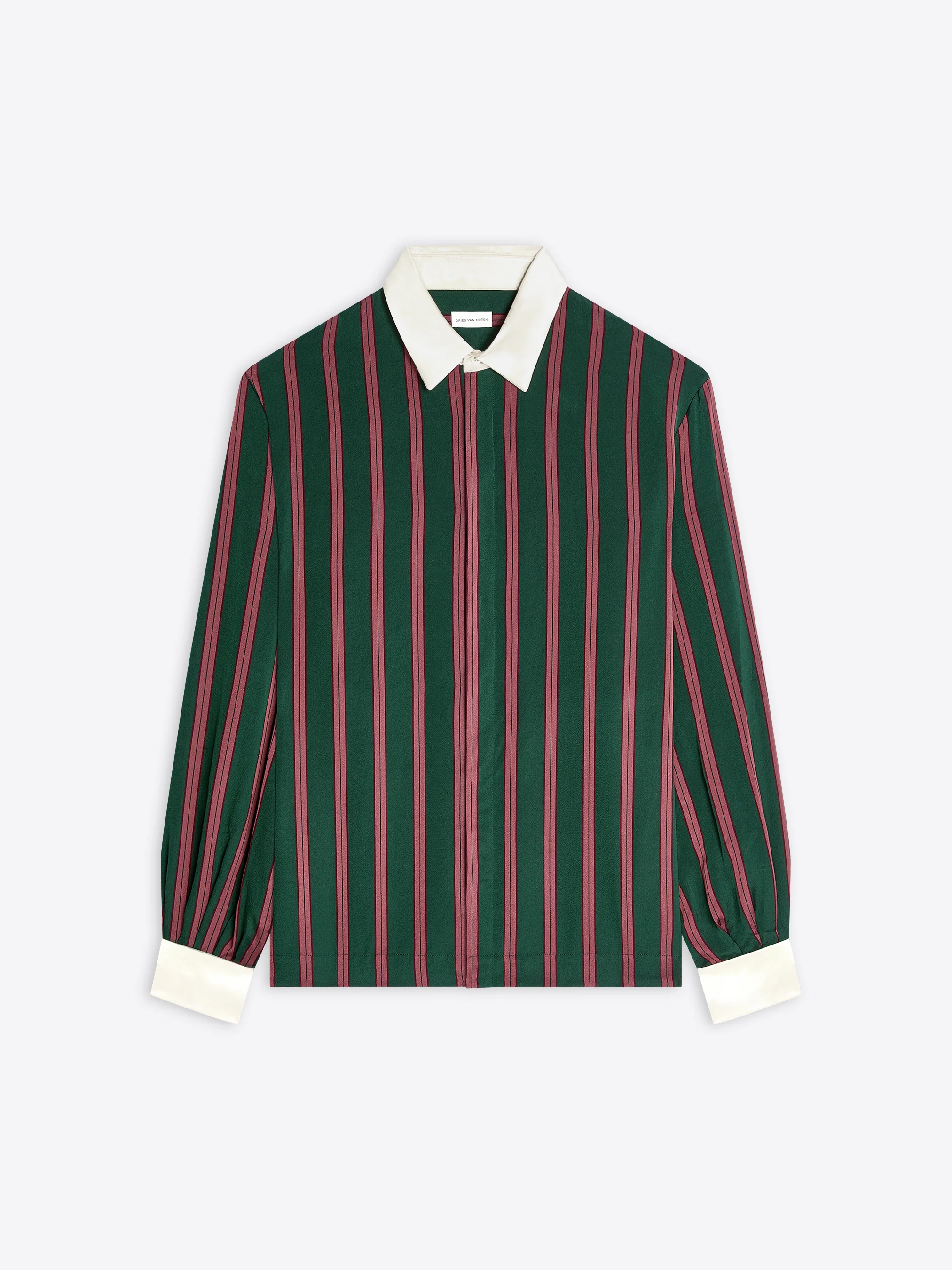 Contrast viscose shirt - Image 5