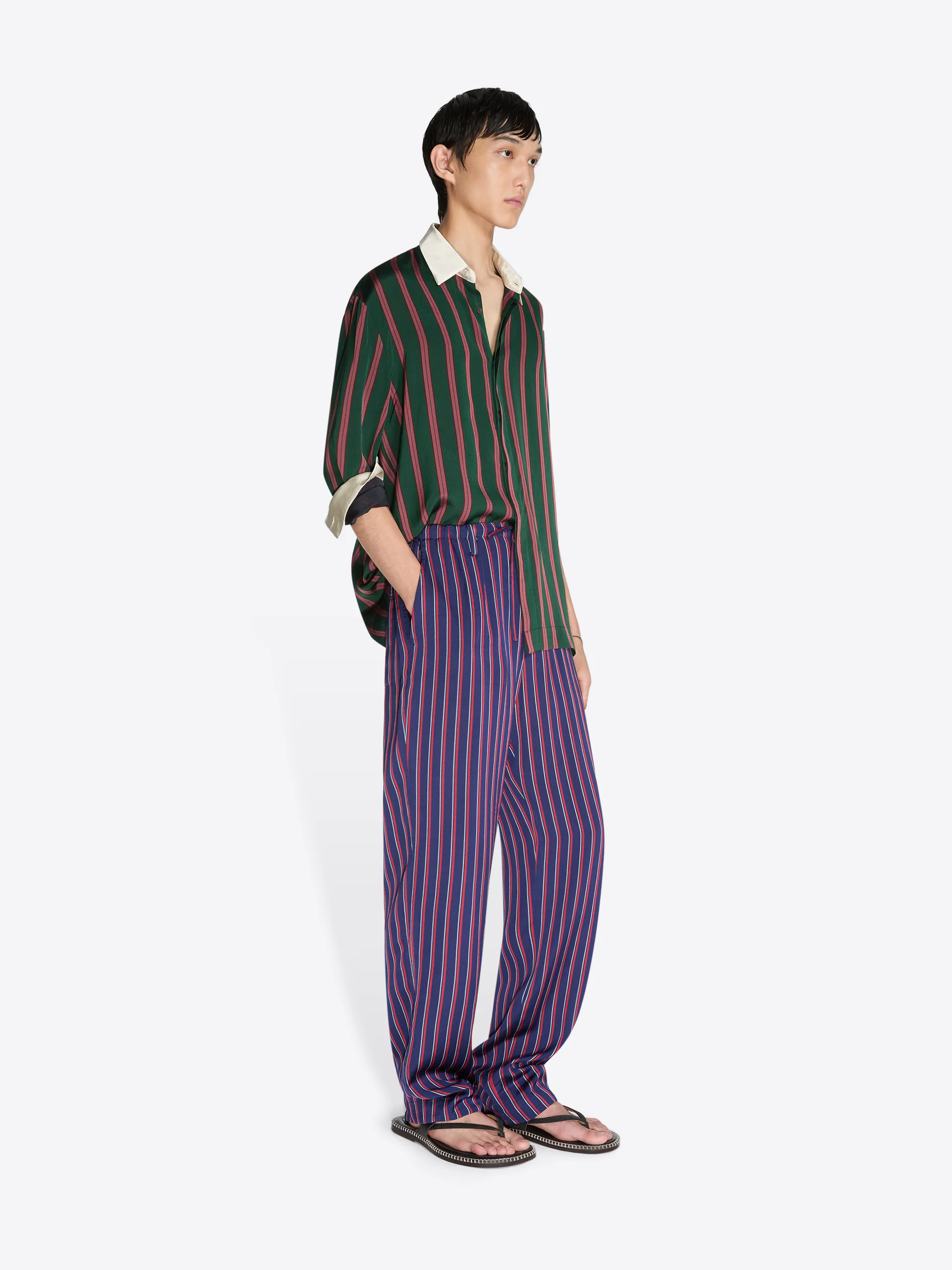 Contrast viscose shirt - Image 7